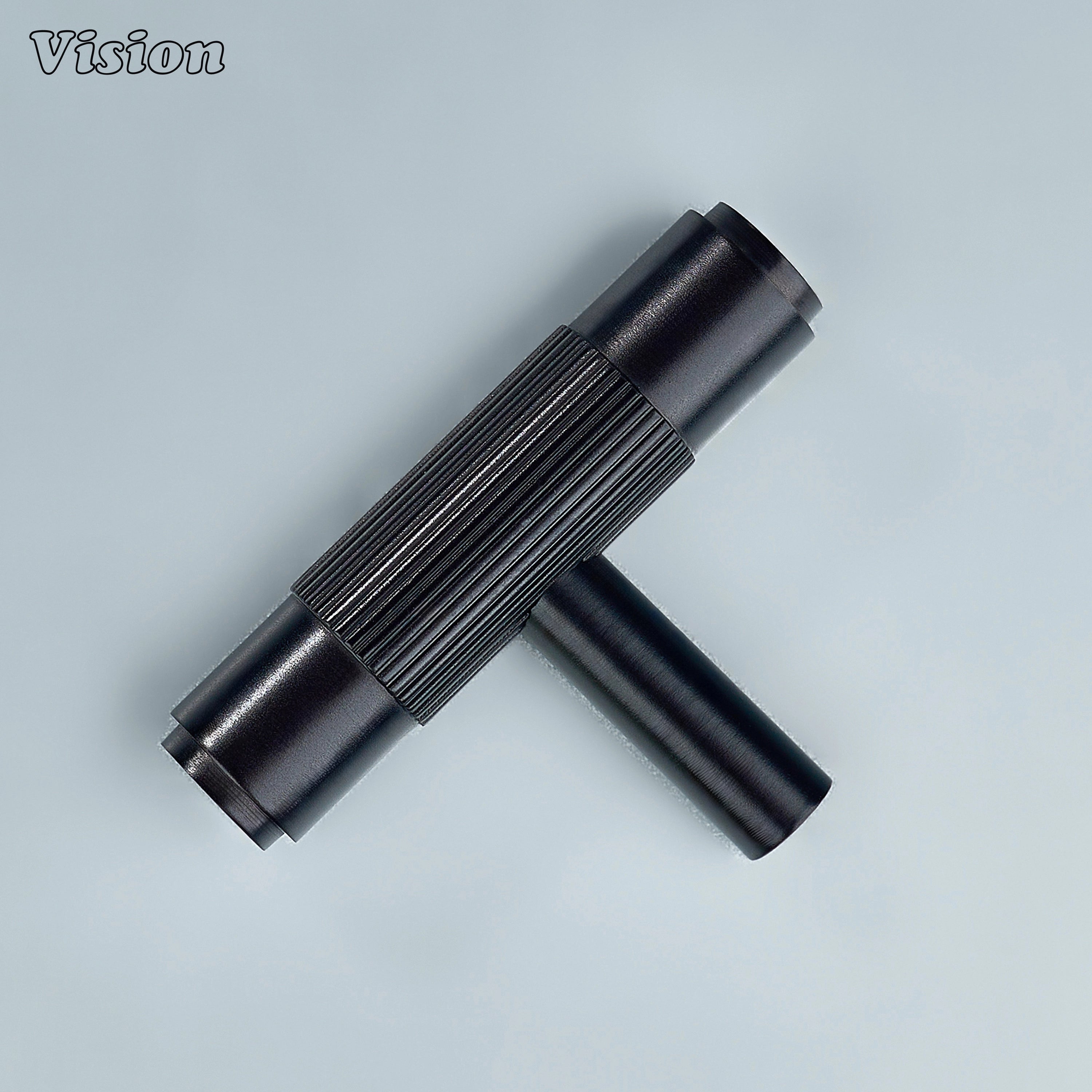 Elegant oil rubbed bronze brass T-knob for wardrobes and drawers.