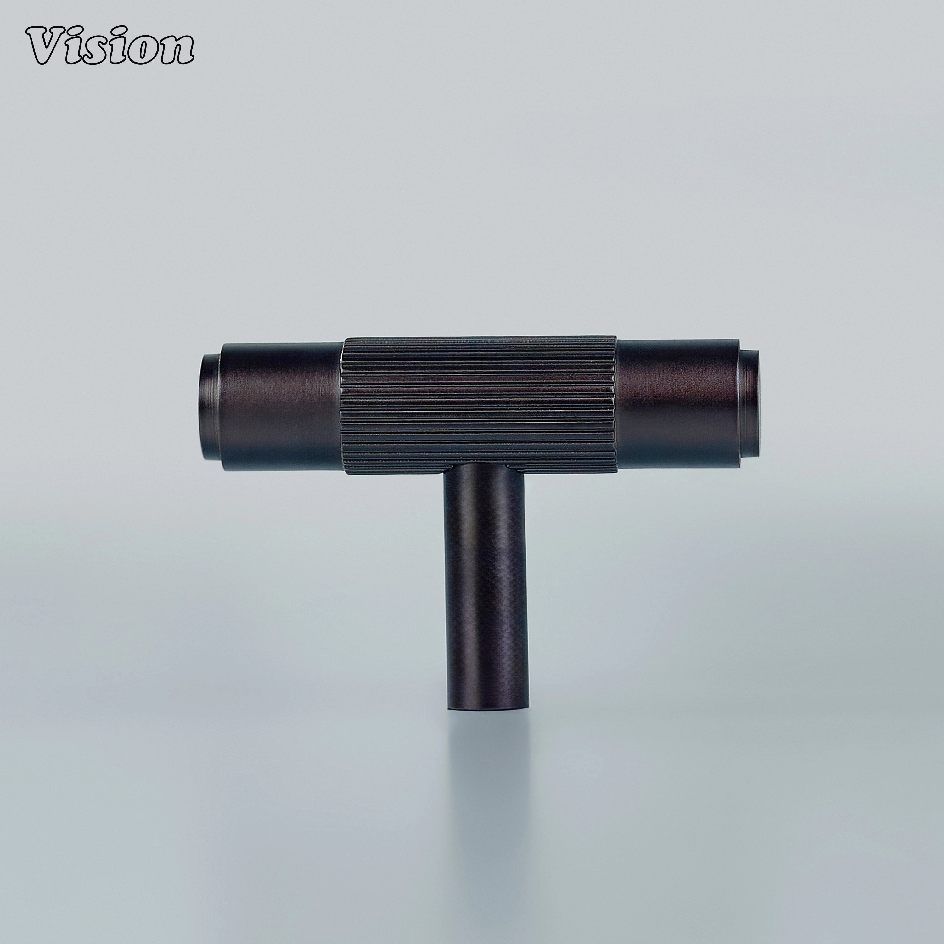 Durable oil rubbed bronze cabinet T-knob for furniture hardware.