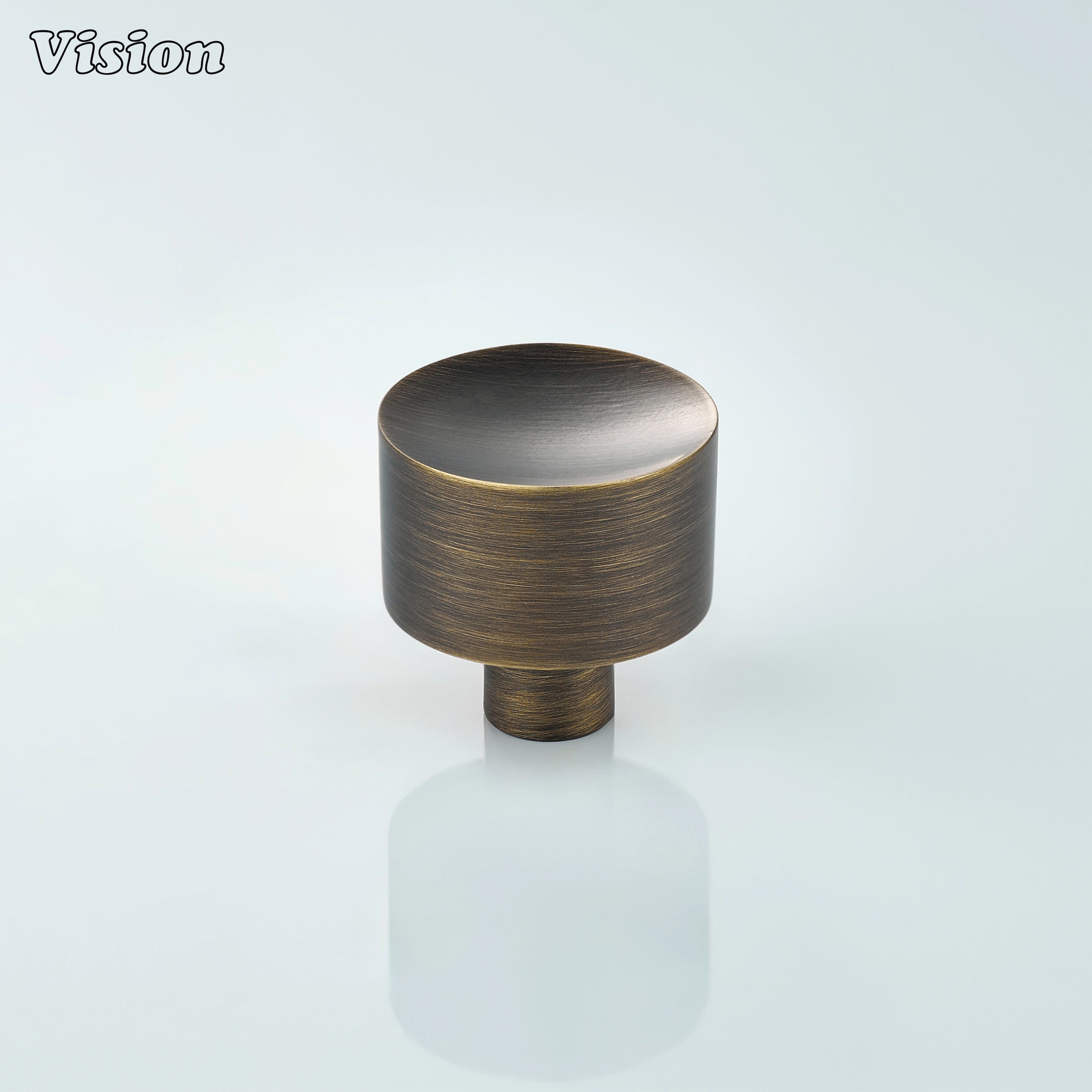 Antique Bronze round cabinet knob crafted from solid brass for cabinet furniture