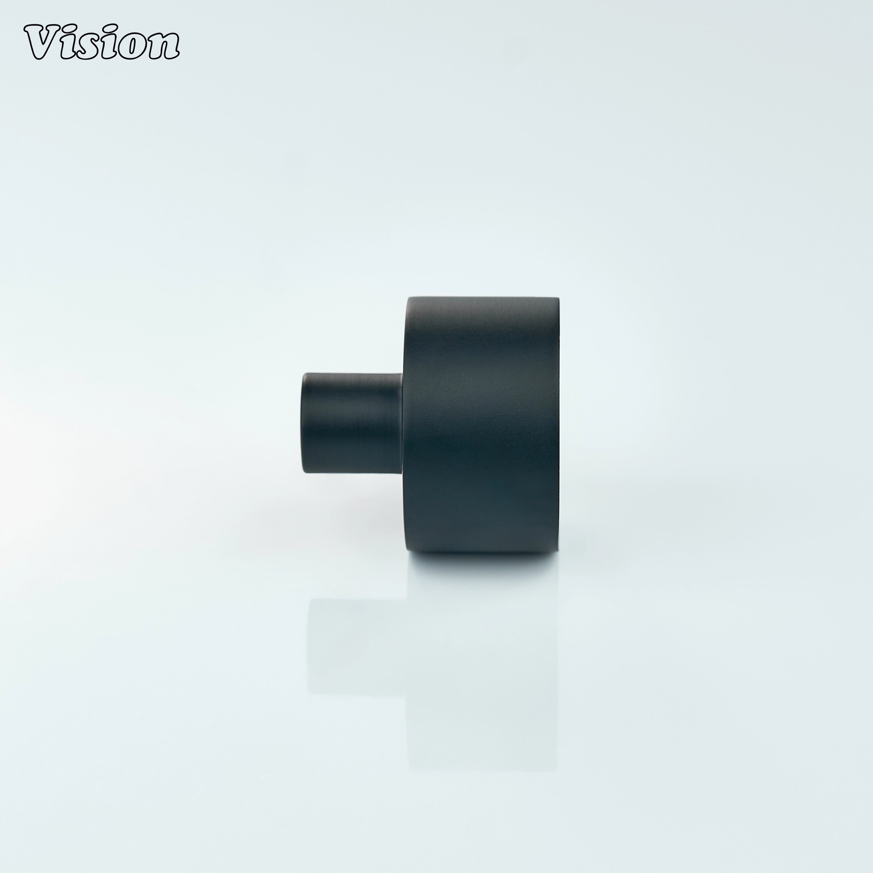 Smooth plain Black cabinet knob for wardrobes and storage drawers