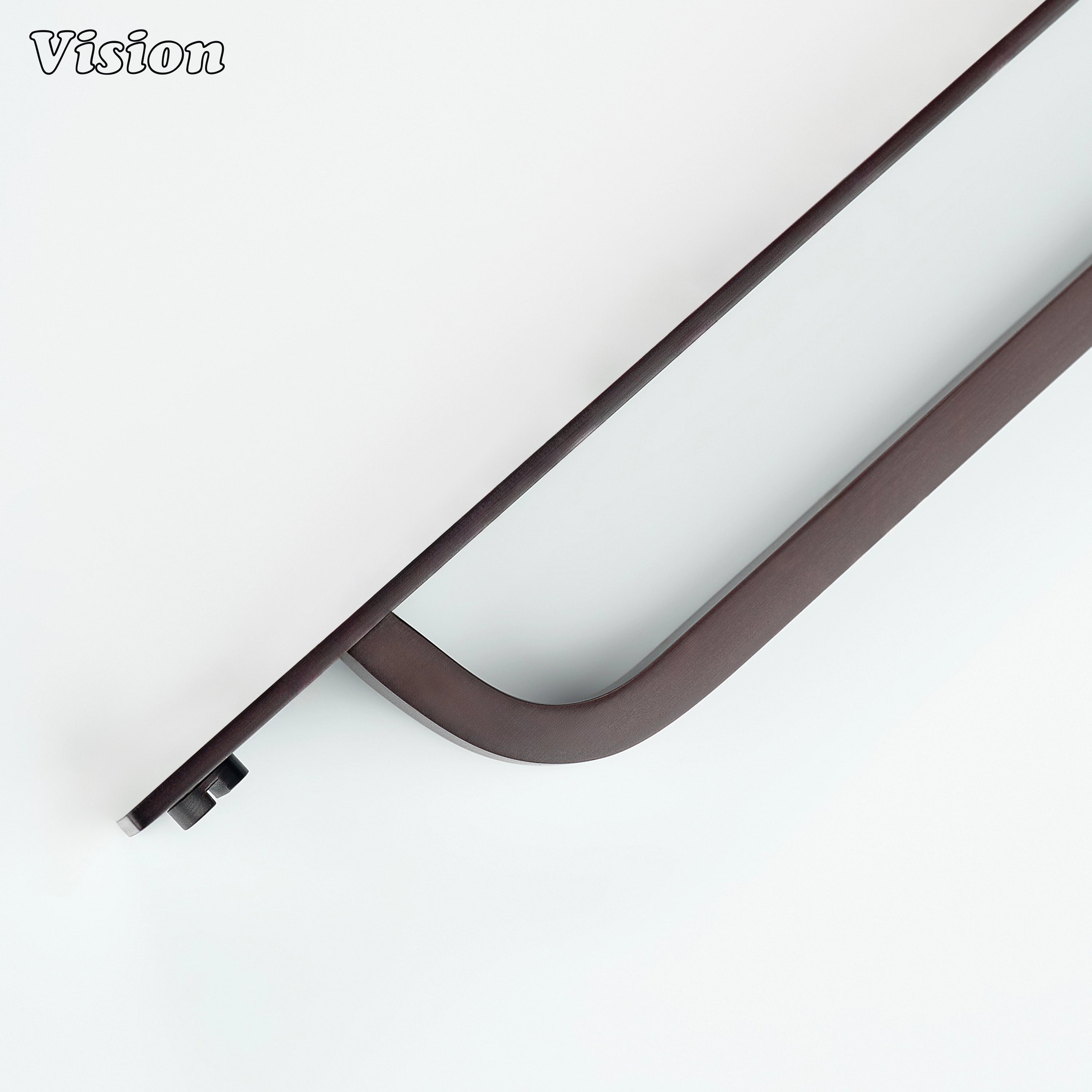 Plain profile Oil Rubbed Bronze cabinet handle with backplate for furniture