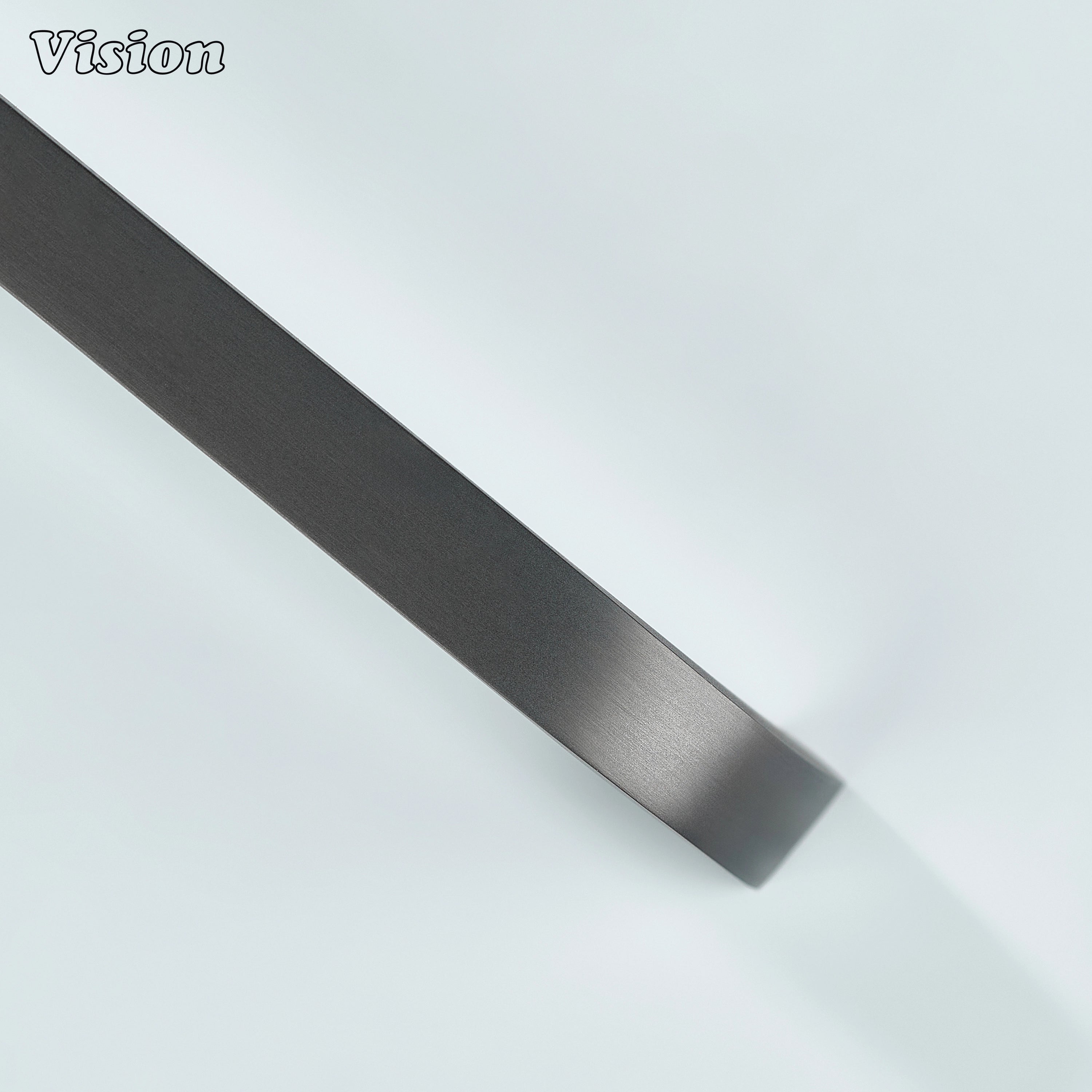 Modern gunmetal curved handle offering strength and elegance.