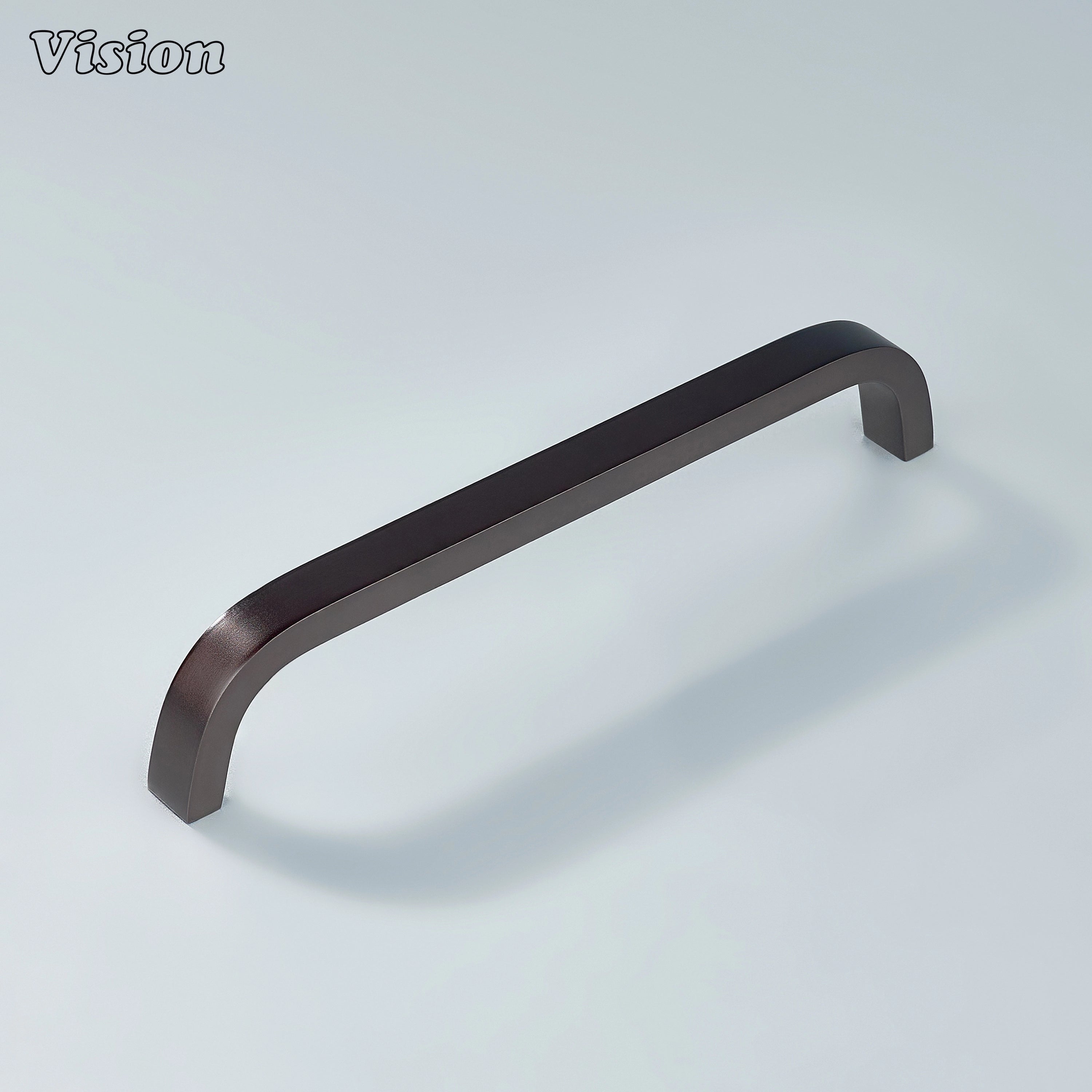 Modern oil rubbed bronze brass handle ideal for wardrobe and cabinet doors.