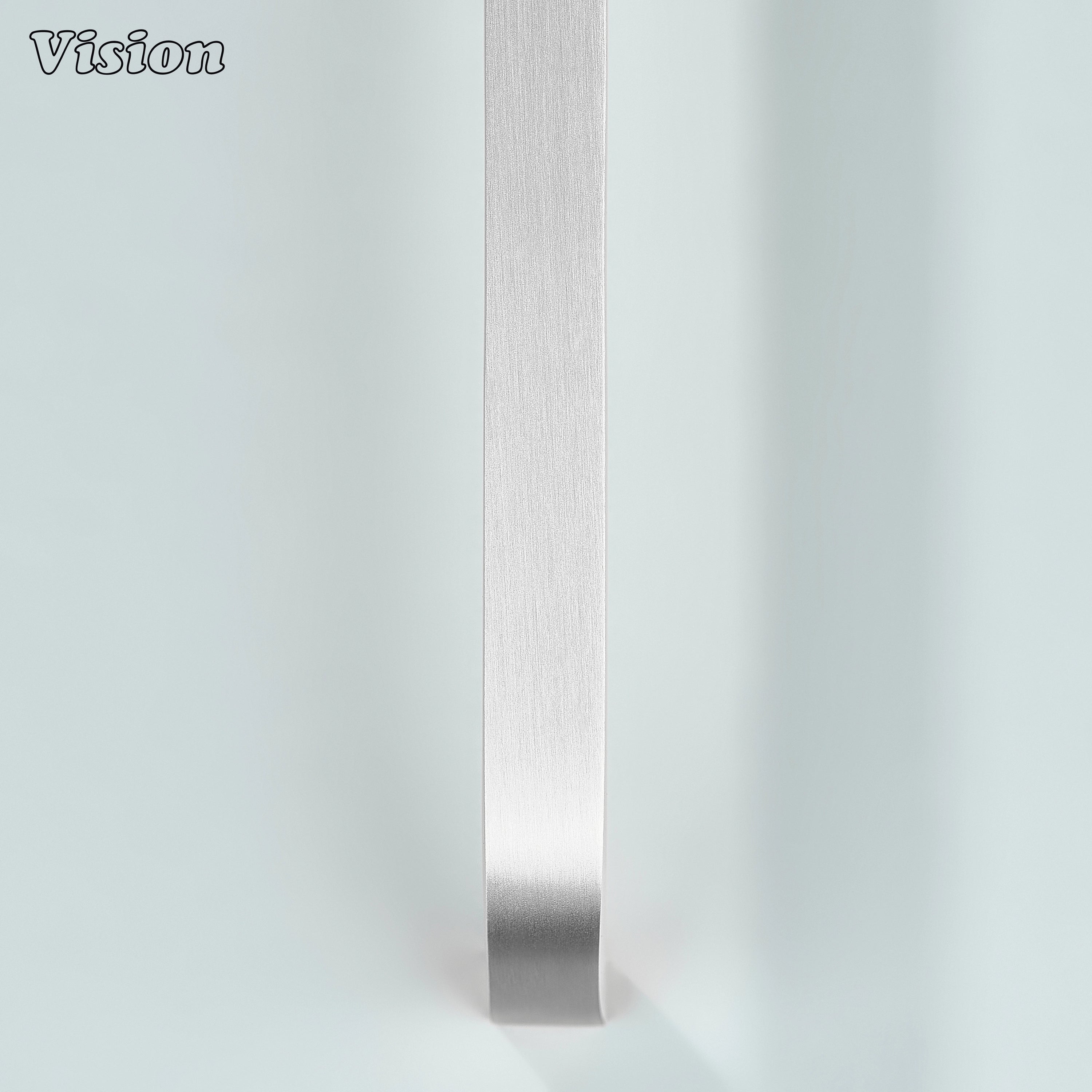 Premium silver cabinet handle with smooth curve design.