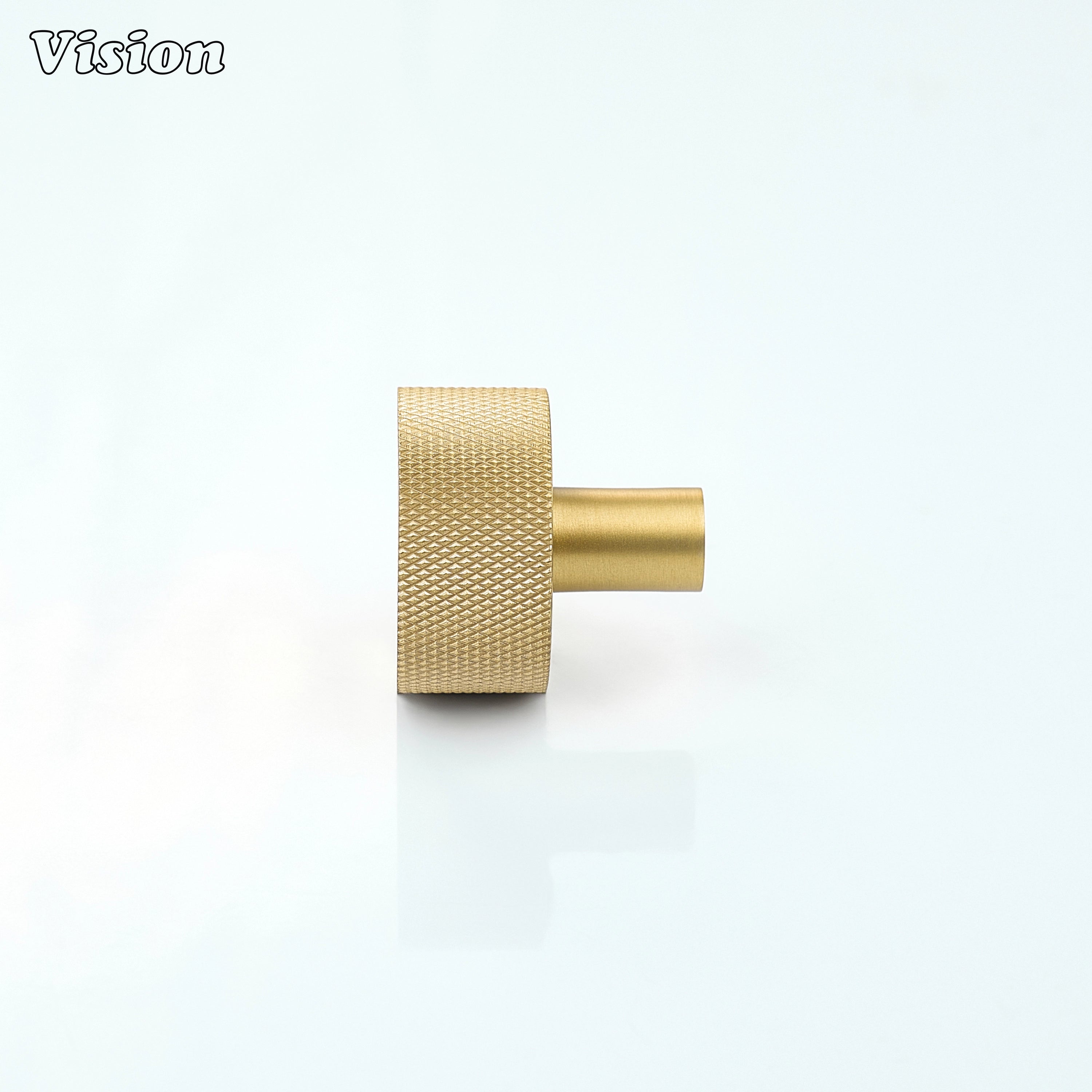 Solid brass Gold cabinet knob with round shape for kitchen drawer applications