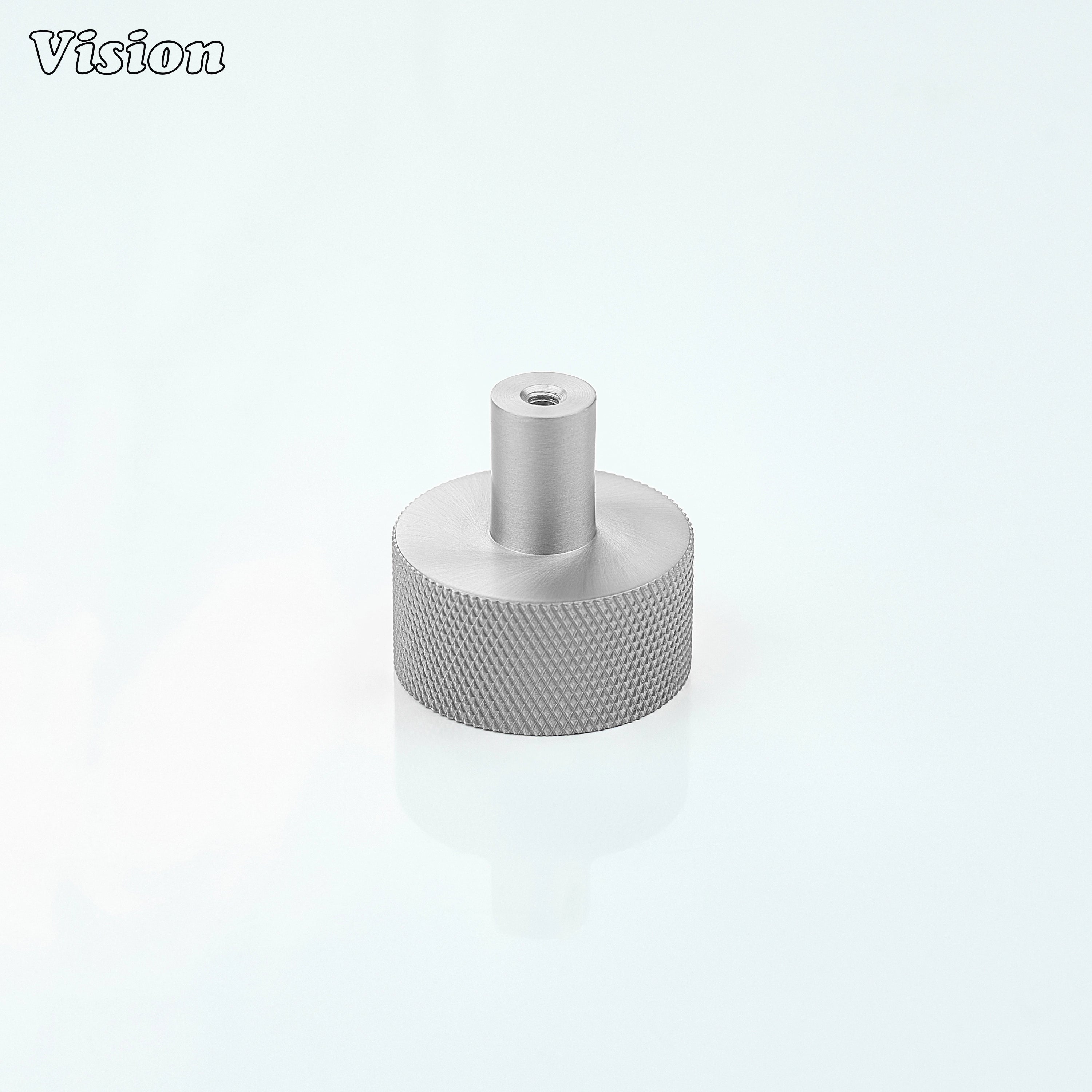 Premium Silver cabinet knob with round profile for modern cabinets