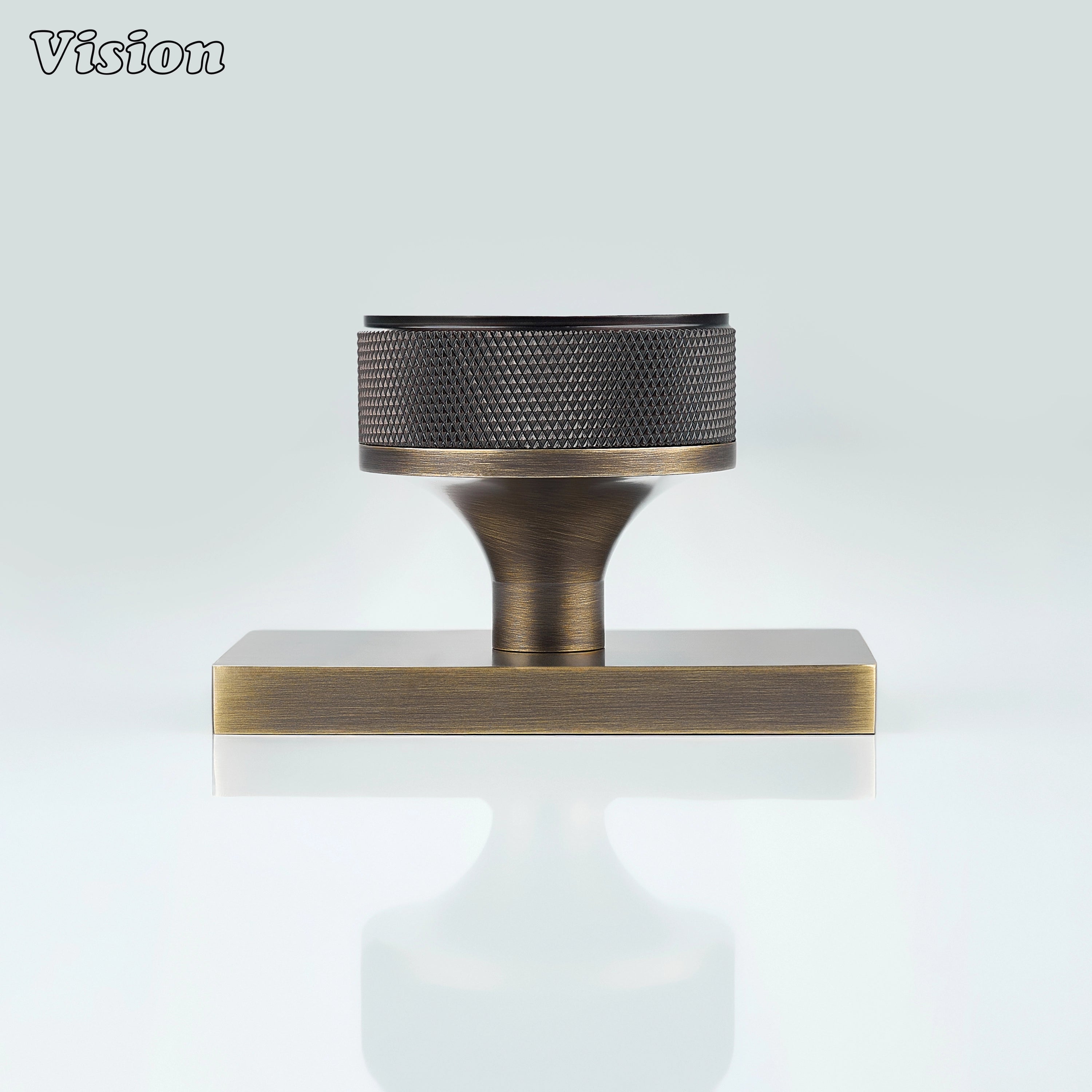 Oil Rubbed Bronze and Antique Bronze round knurled brass door knob for door hardware