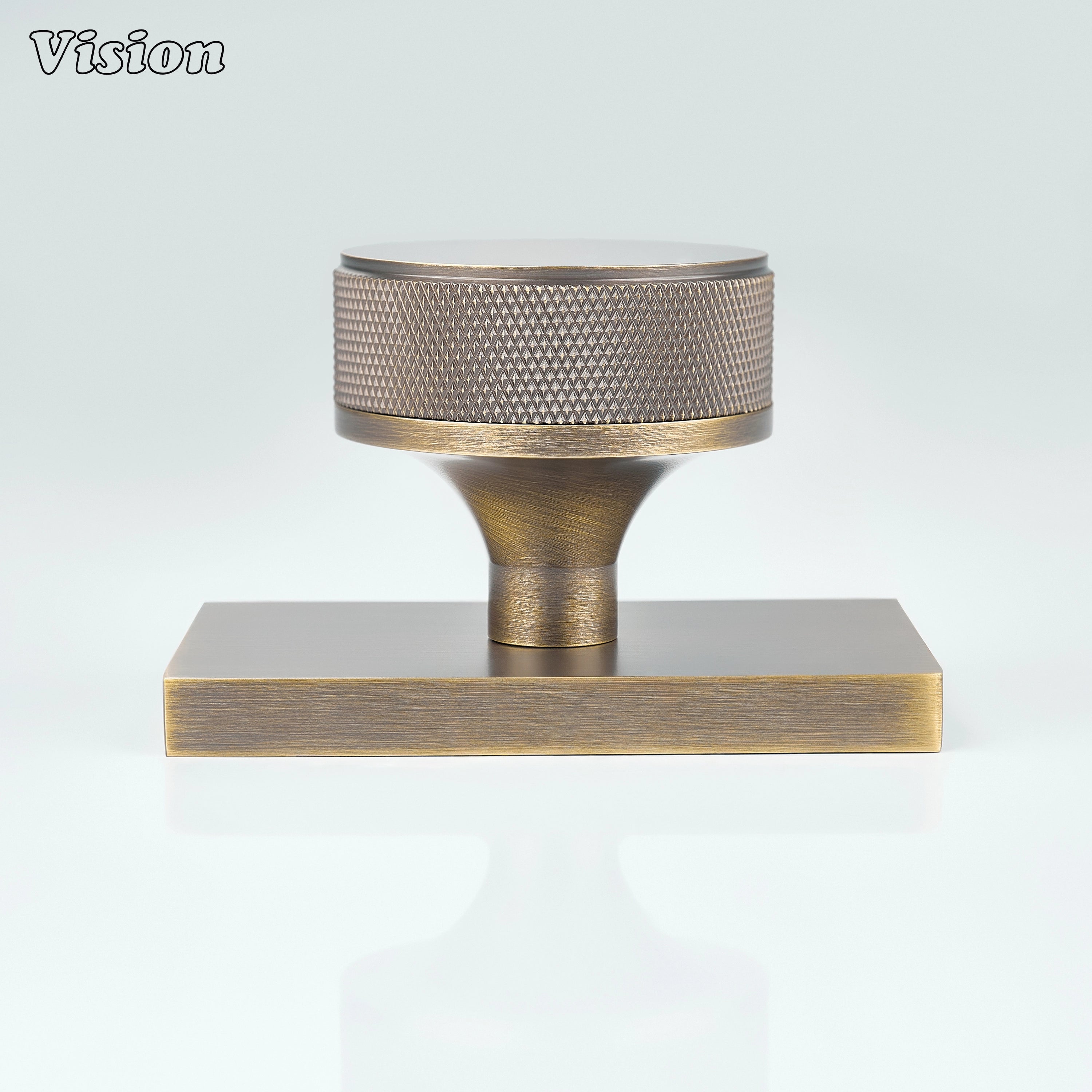 Antique Bronze textured knurled door knob for interior door applications