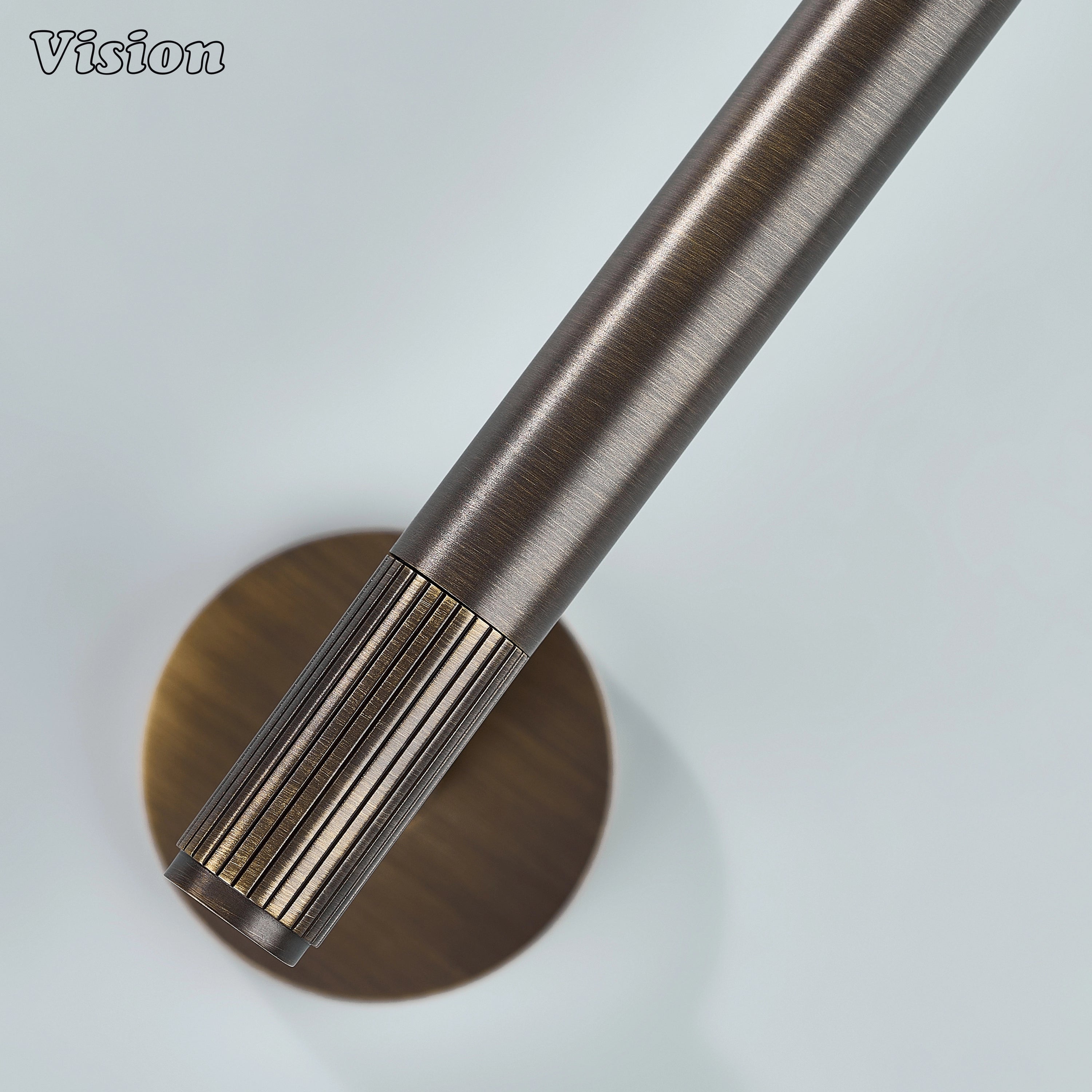 Linear profile brass toilet paper holder Antique Bronze for powder rooms