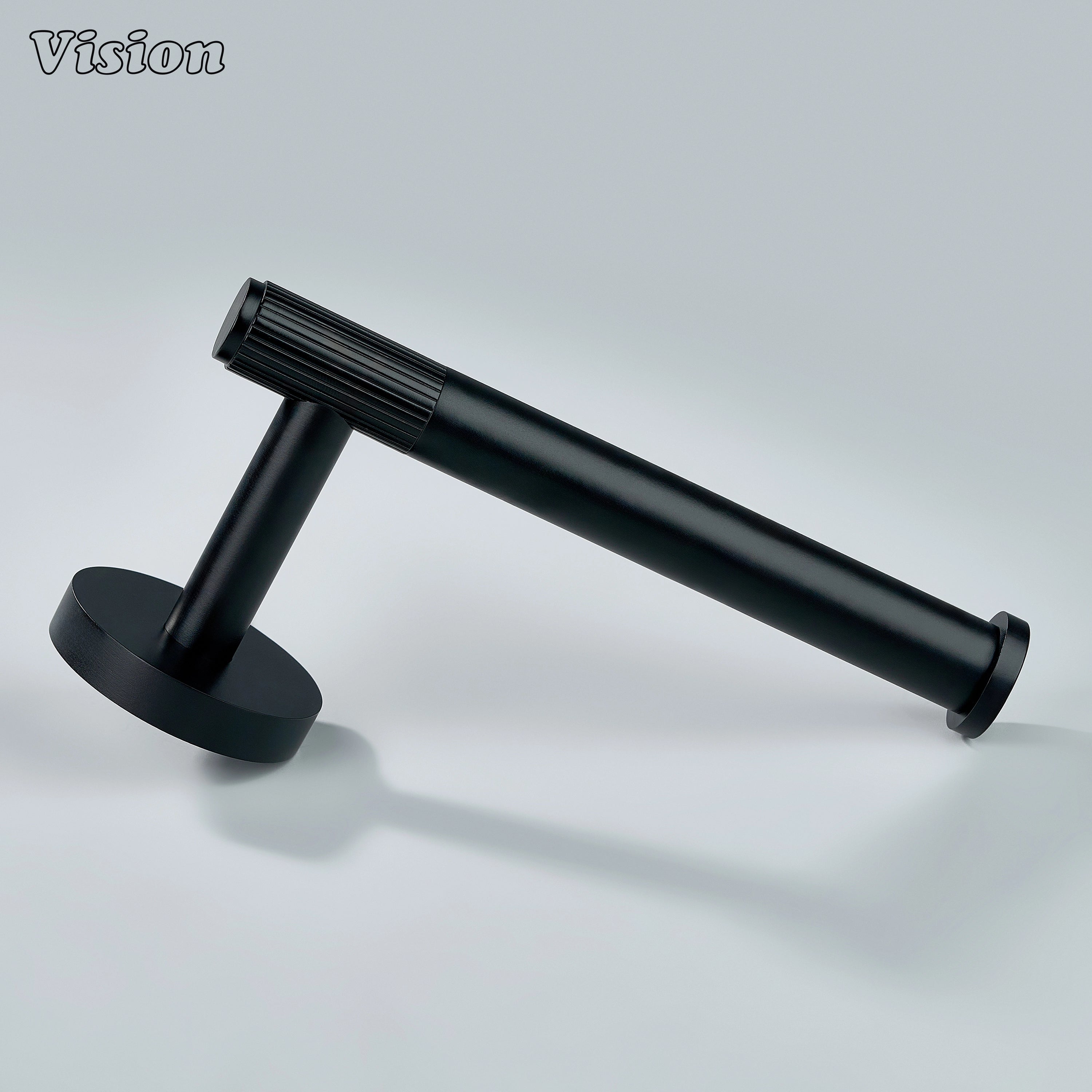 Premium solid brass toilet roll holder in Black finish