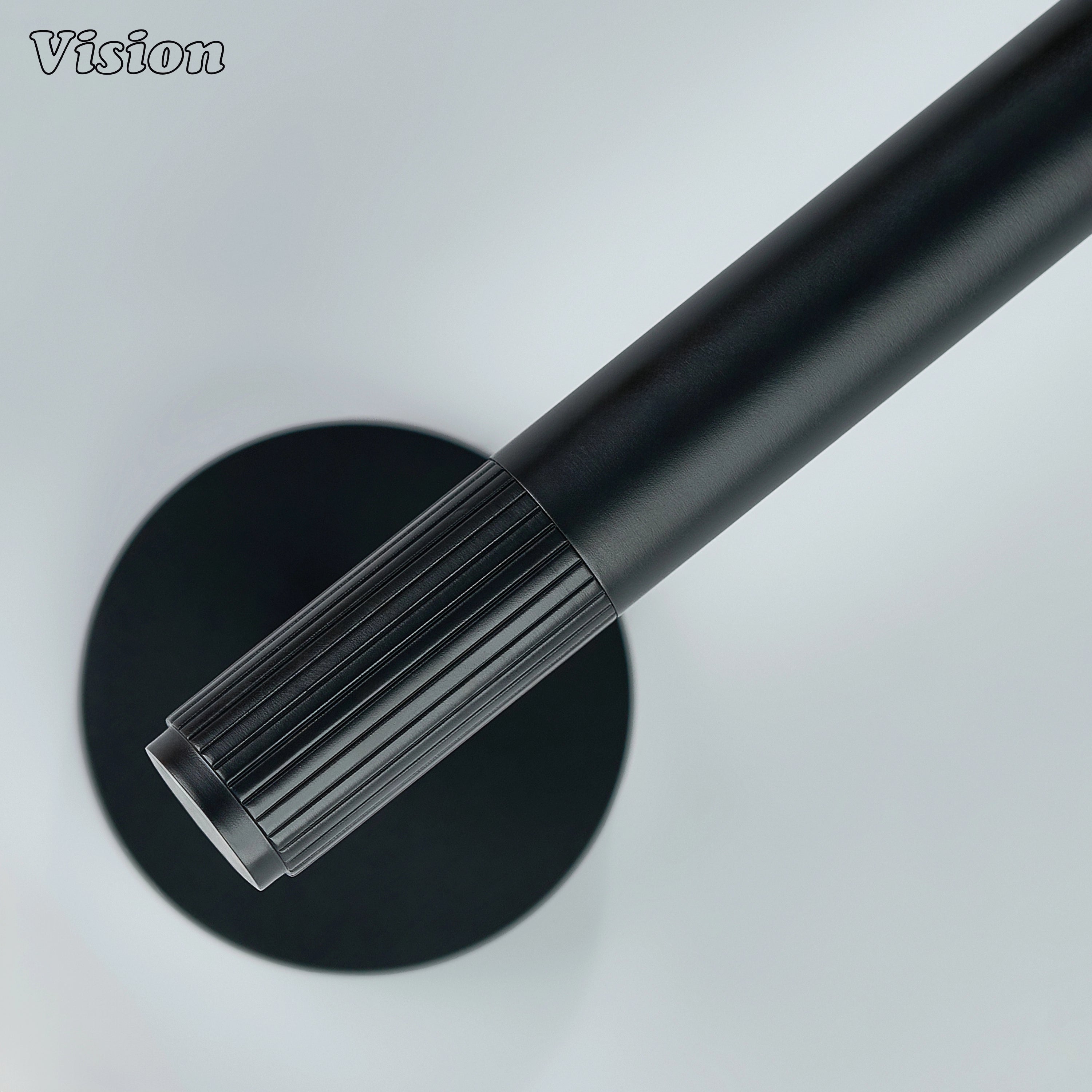 Linear profile brass toilet paper holder Black for powder rooms