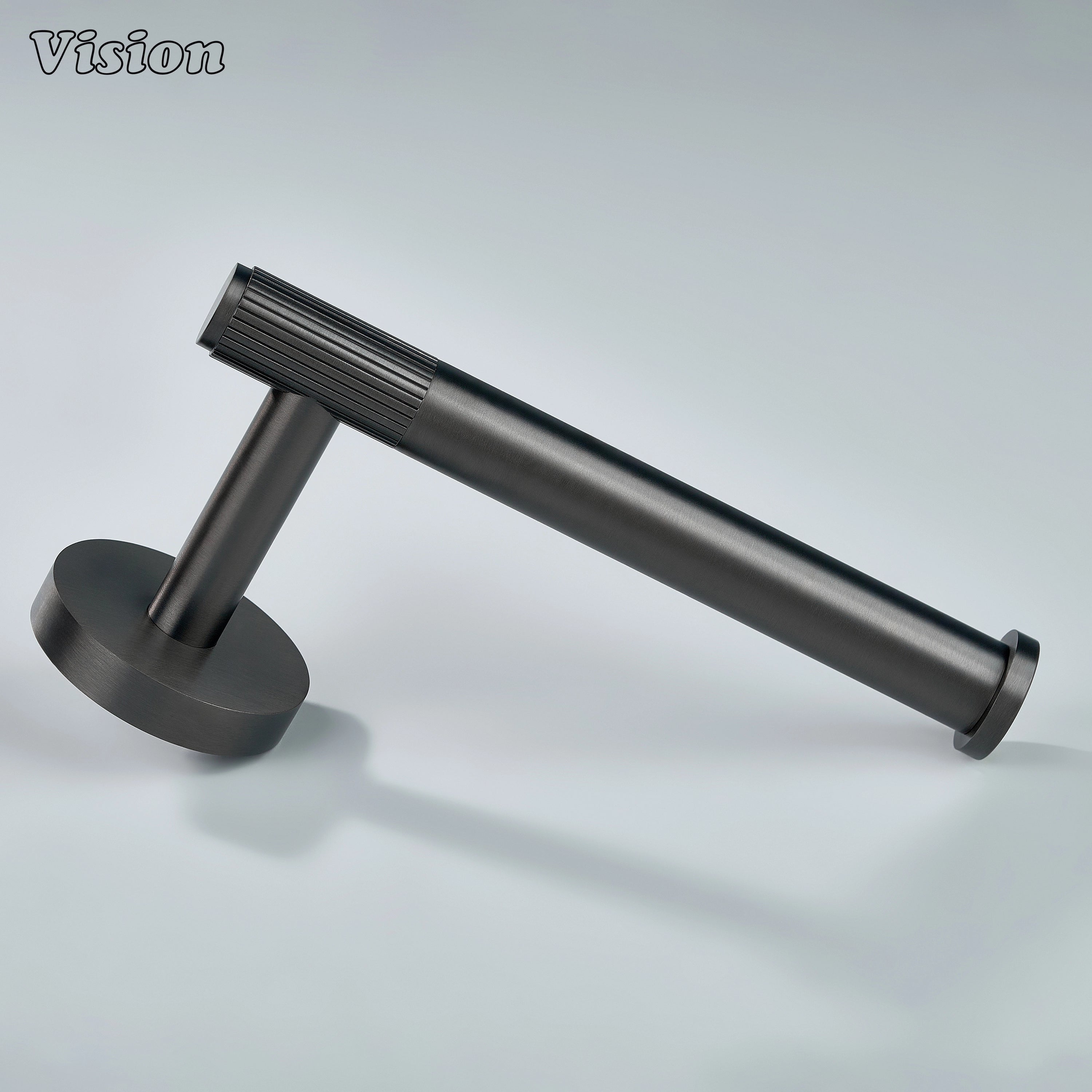 Premium solid brass toilet roll holder in Gunmetal for bathrooms