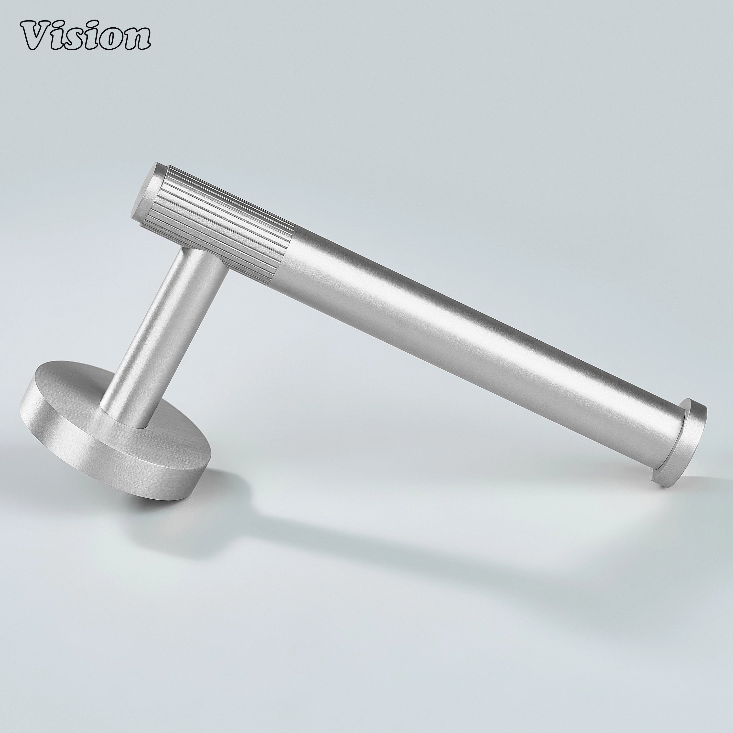 Premium solid brass toilet roll holder in Silver finish