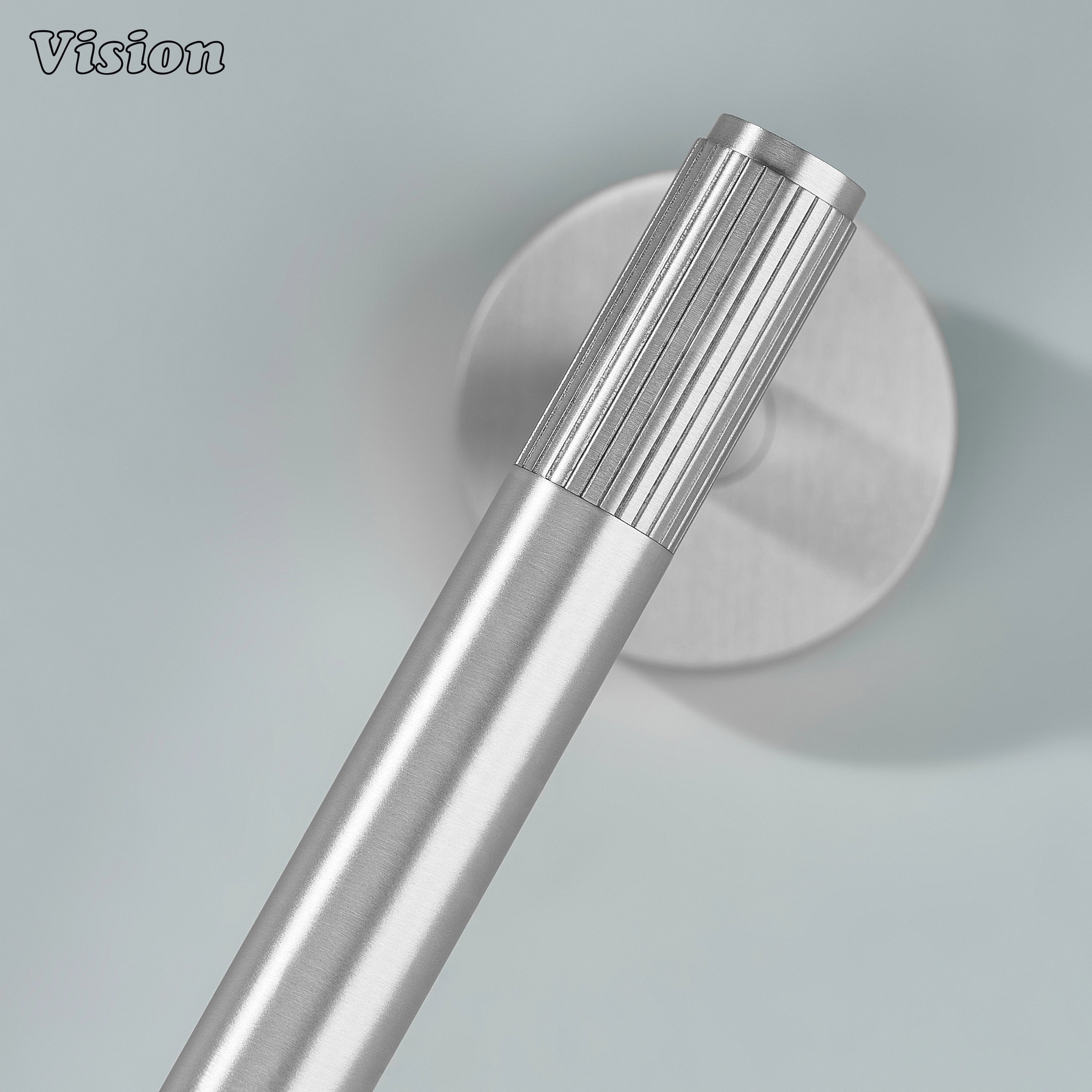 Silver finish linear brass toilet paper holder for bathrooms