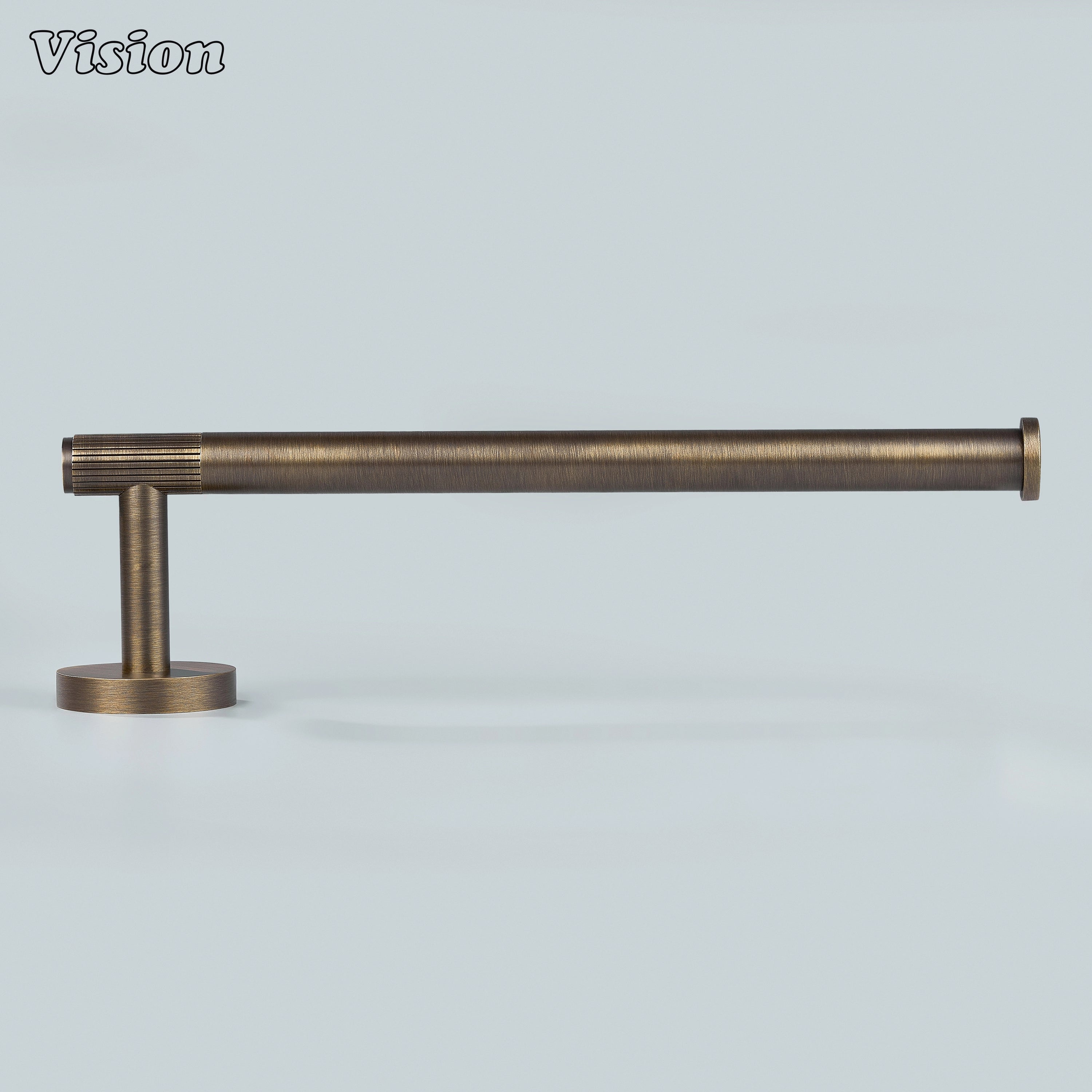Antique Bronze finish towel holder made from solid brass for bathroom walls