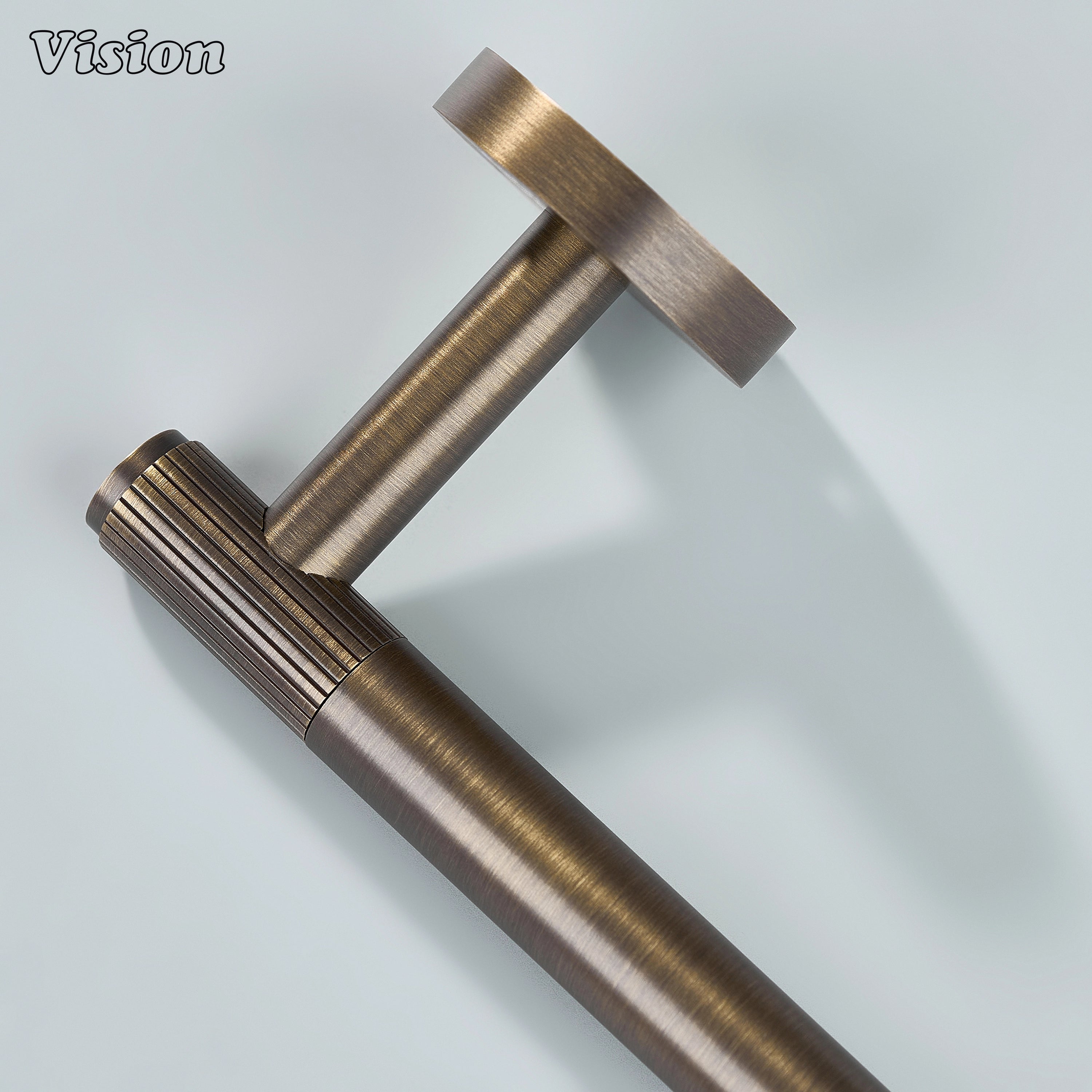Premium brass towel holder Antique Bronze with smooth bar for modern interiors