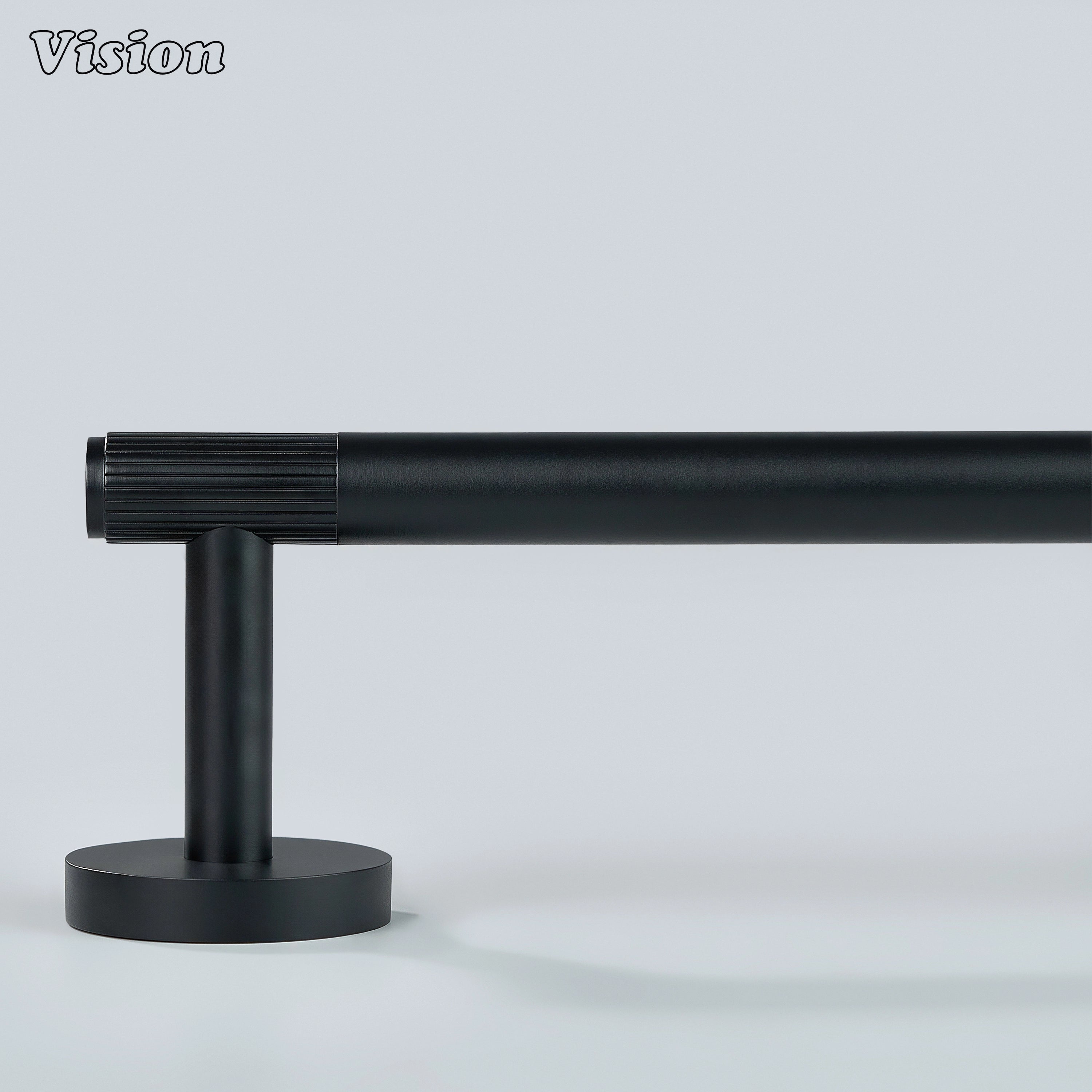 Premium Black brass towel holder for modern towel storage