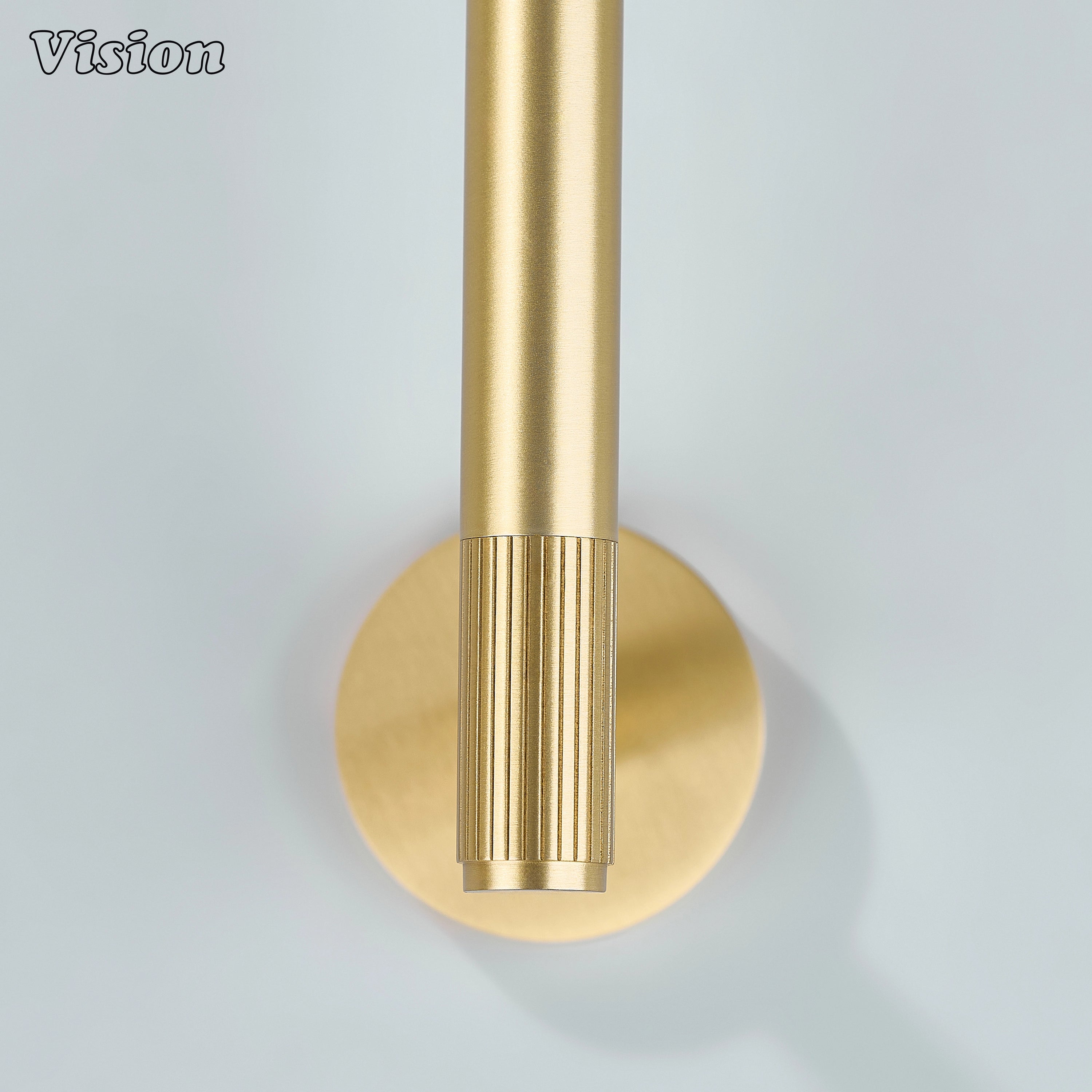 Contemporary Gold brass towel holder with bar design for elegant bathroom spaces