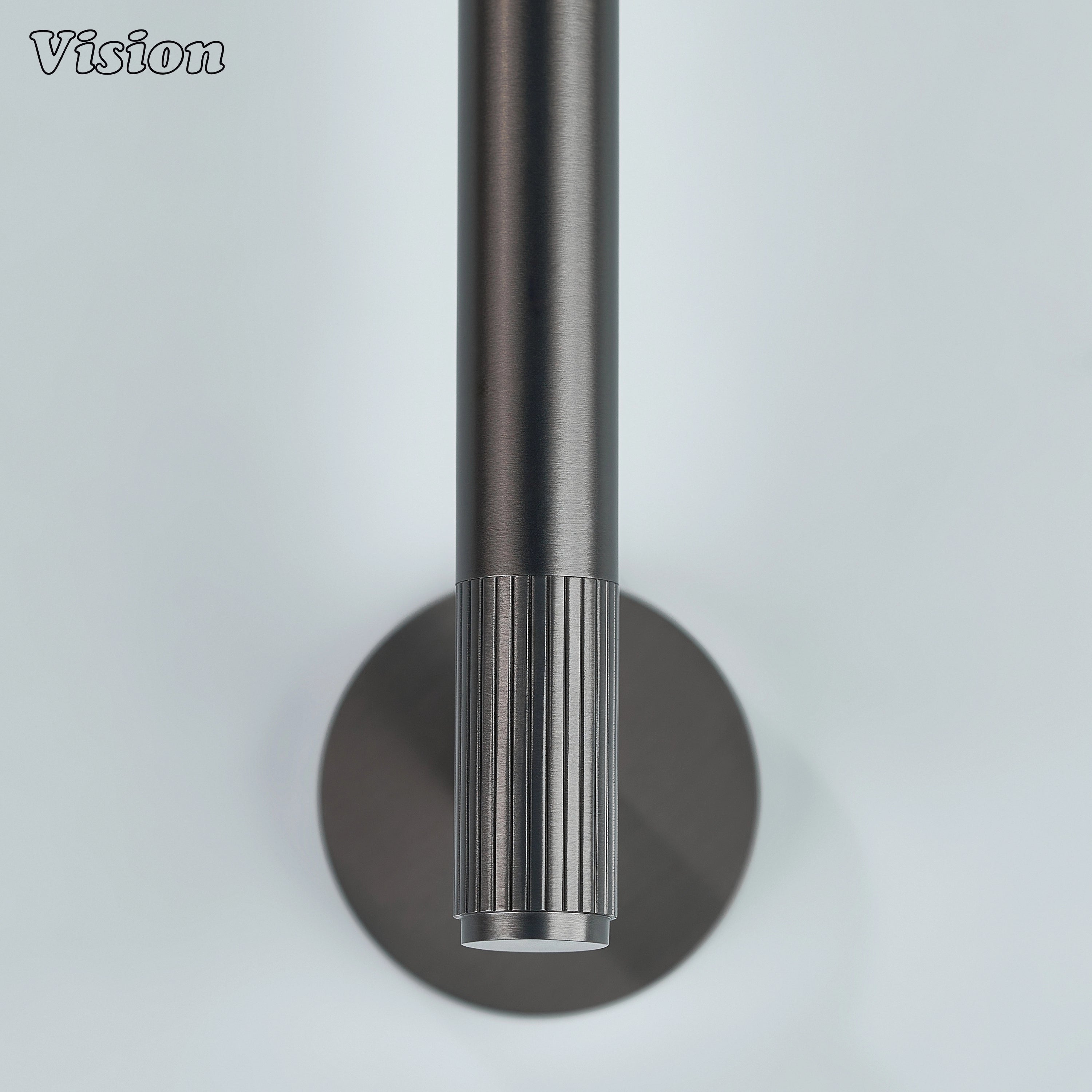 Gunmetal finish brass towel holder designed for luxury towel hanging