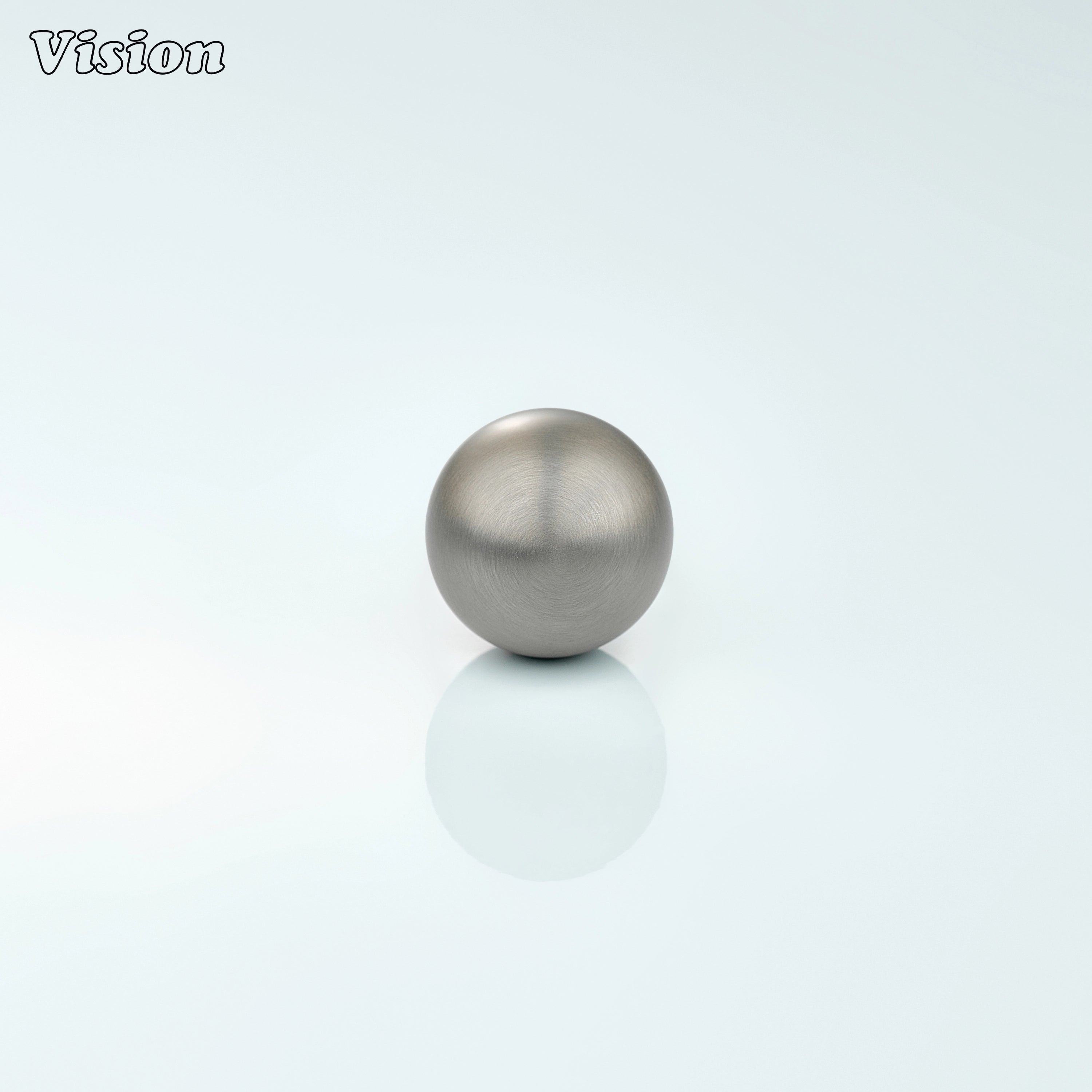 Minimal round cabinet knob in Silver finish for drawers