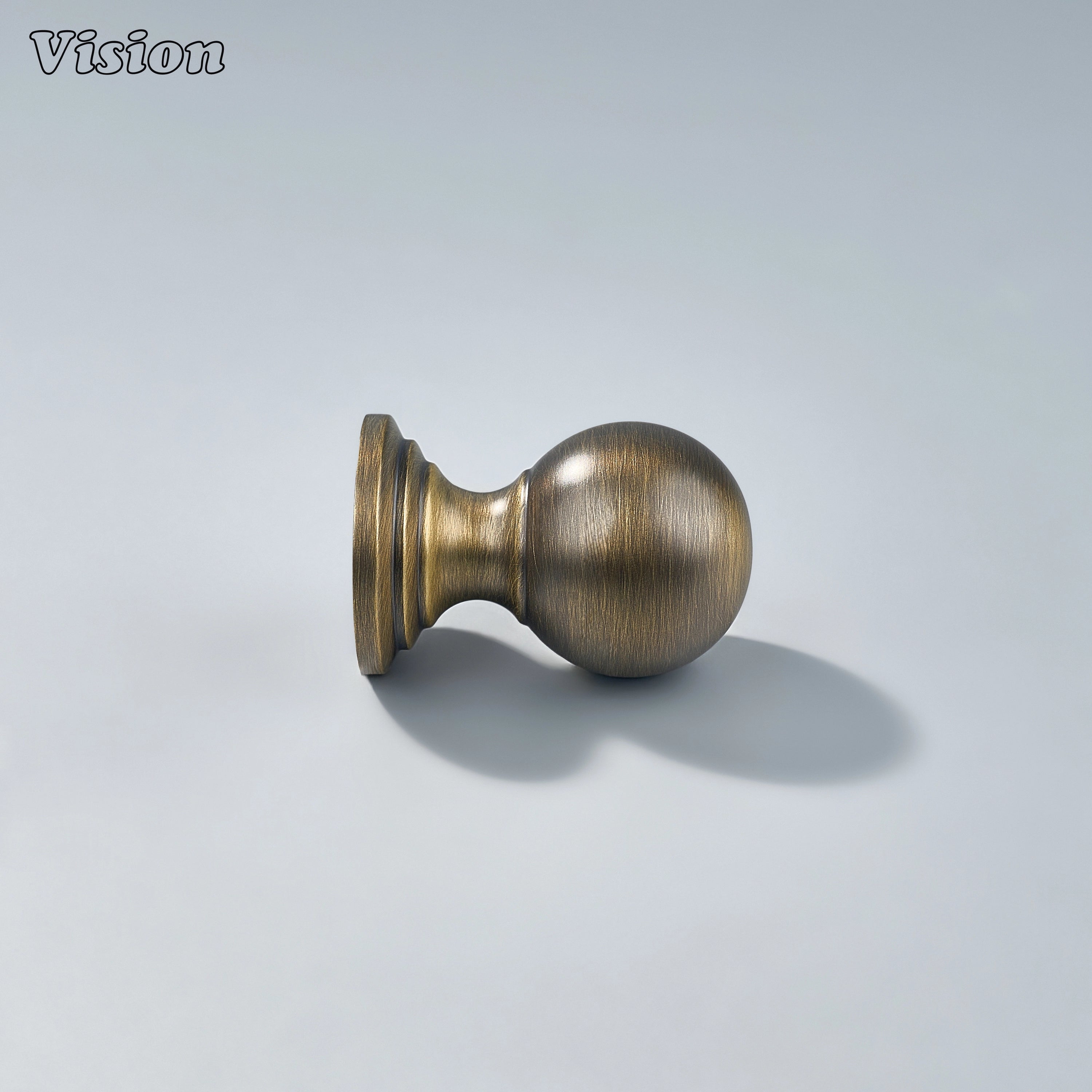 Plain Antique Bronze cabinet knob with circular profile for wardrobe cabinets