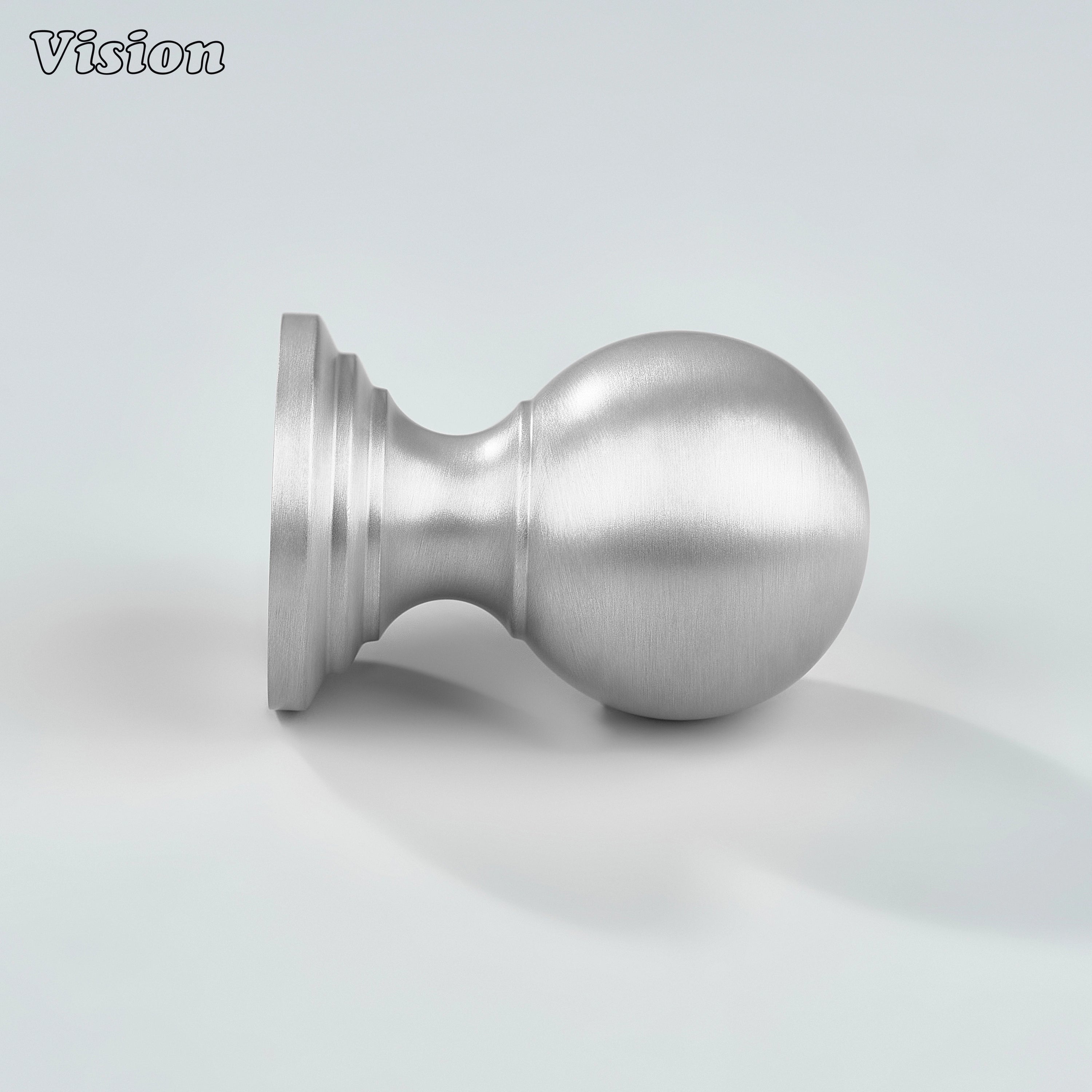 Round ball Silver cabinet knob for interior furniture