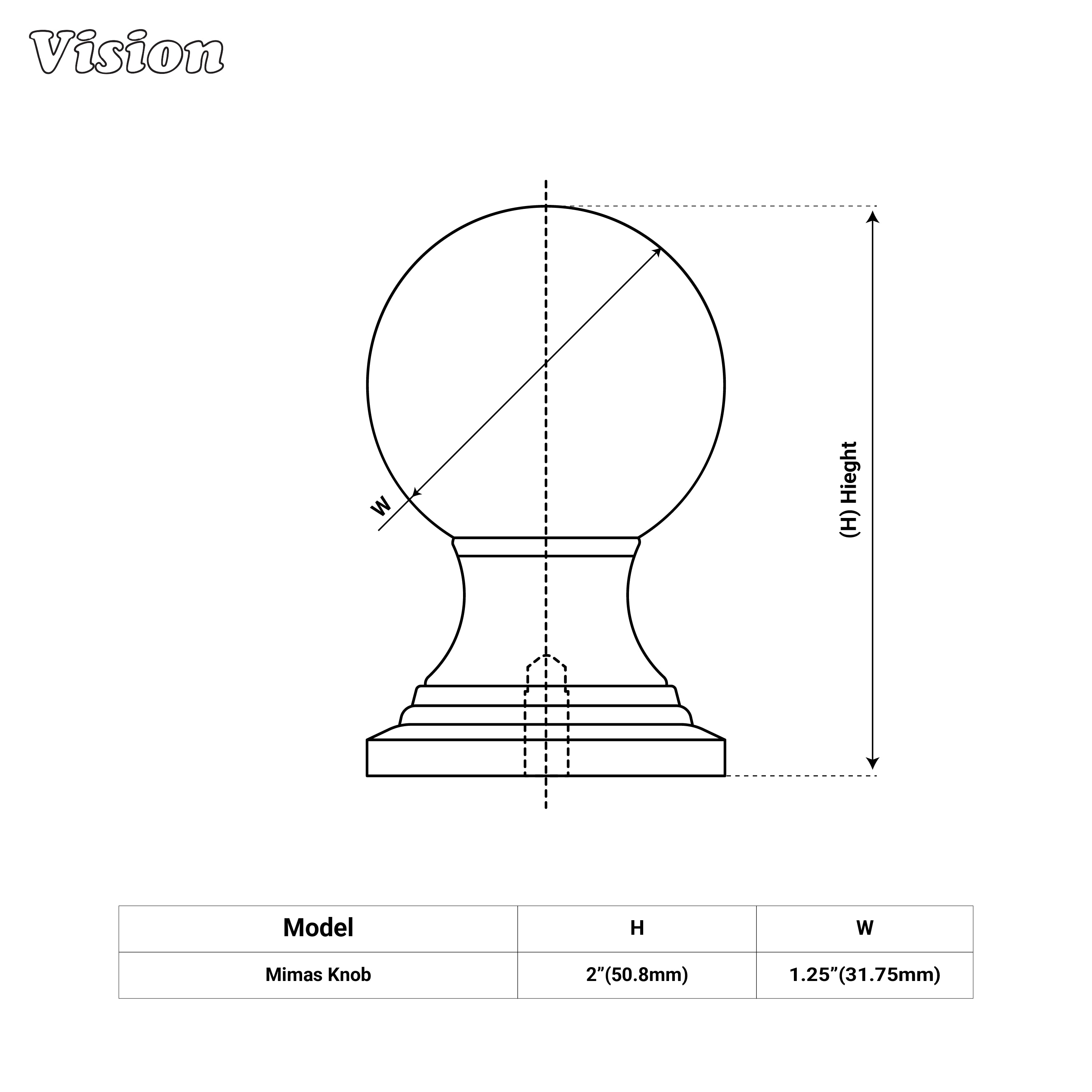 Minimal Silver cabinet knob for drawer and cabinet applications
