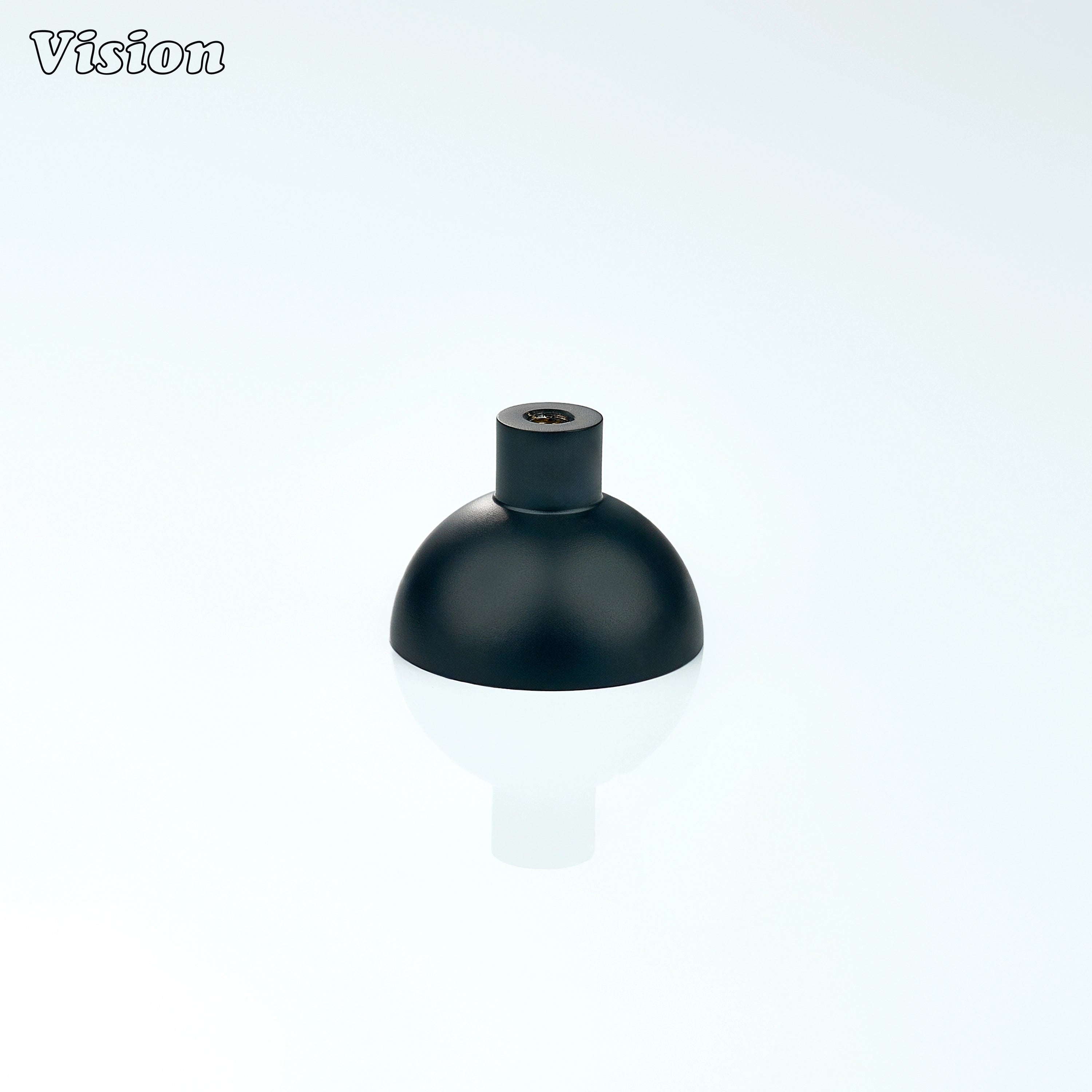 Solid brass Black cabinet knob with plain profile for kitchen storage drawers