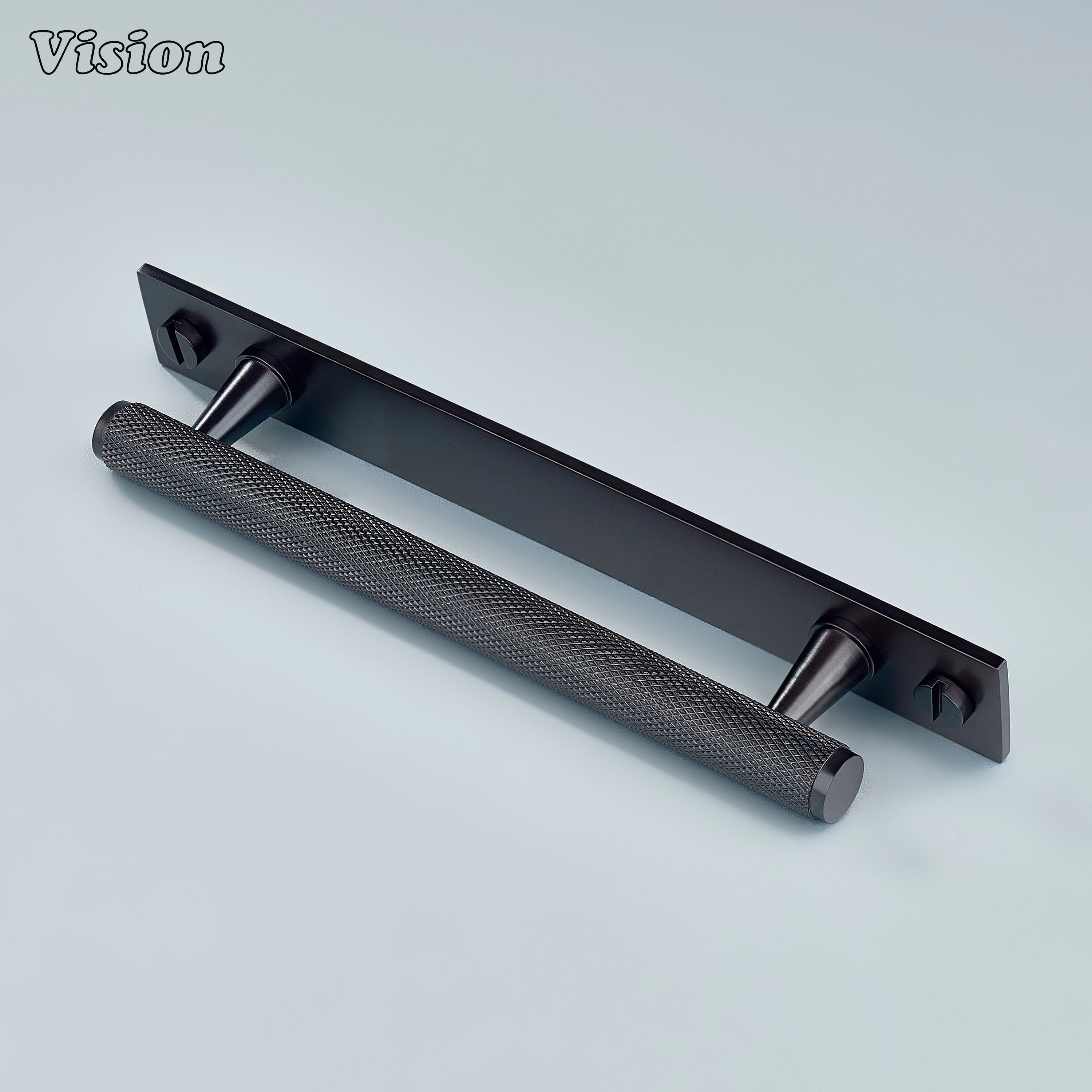 Knurled brass cabinet handle Oil Rubbed Bronze for cabinetry