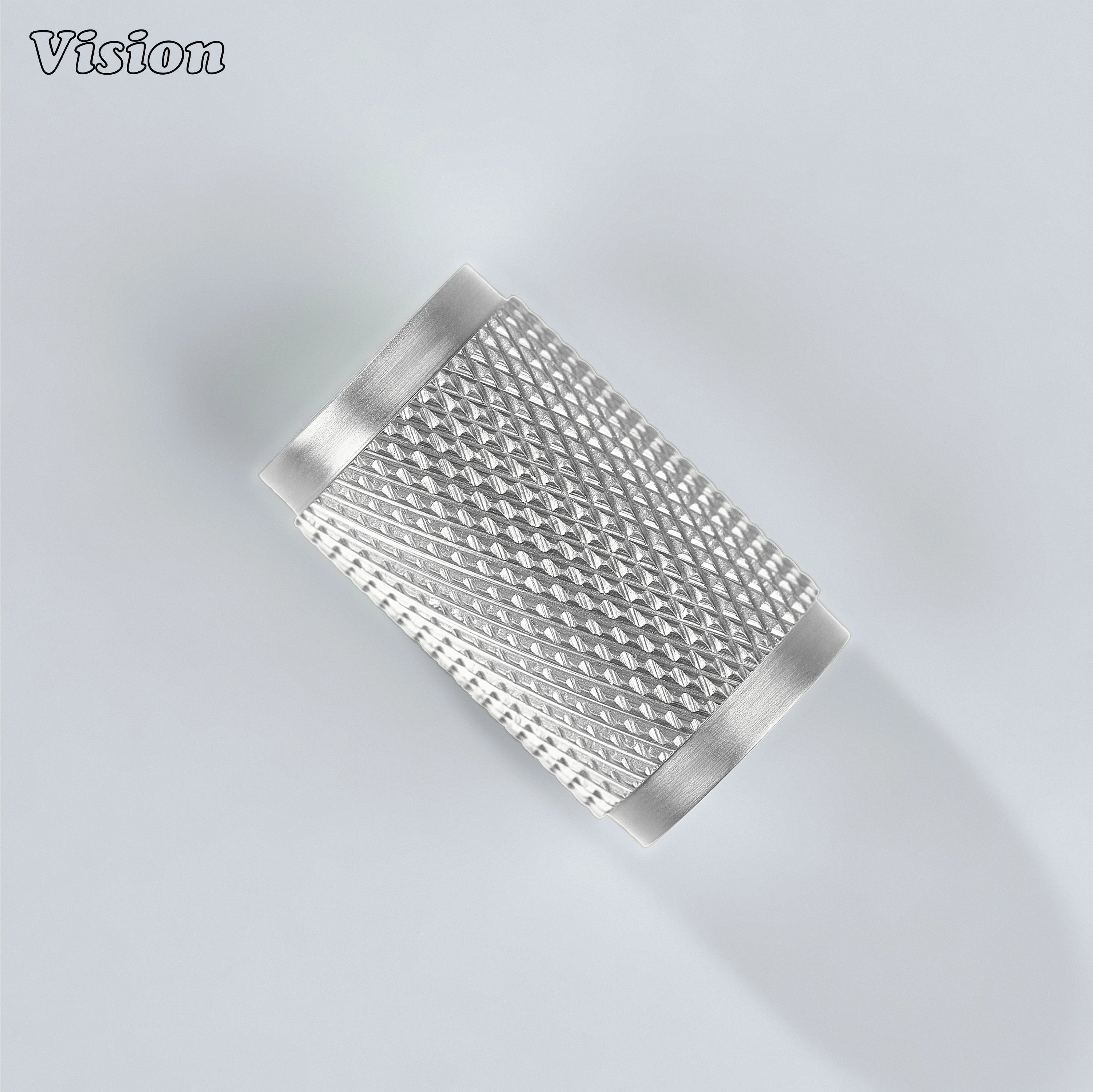 Meridian Silver knob mounted on vanity