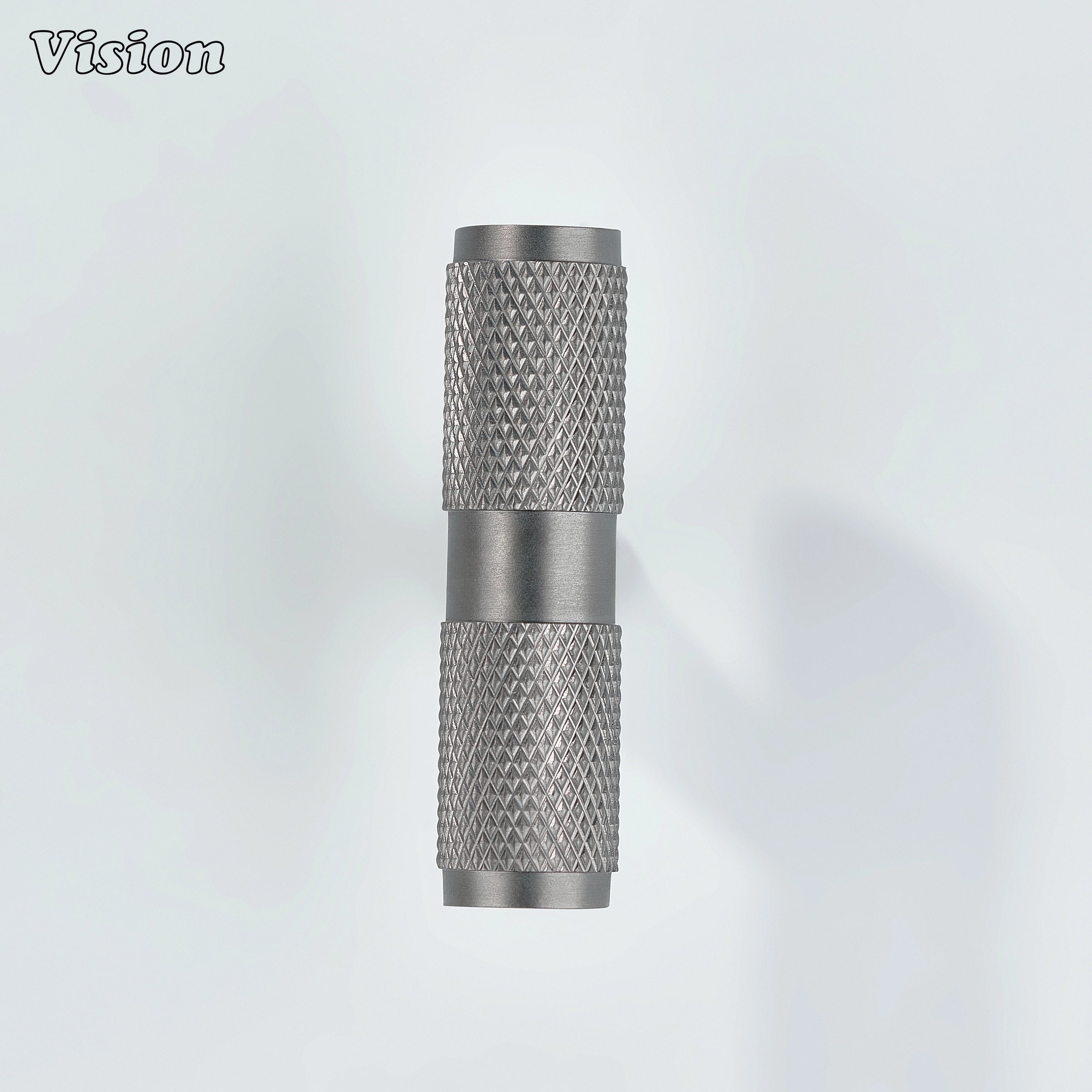 Knurled Gunmetal T-knob for modern cabinets