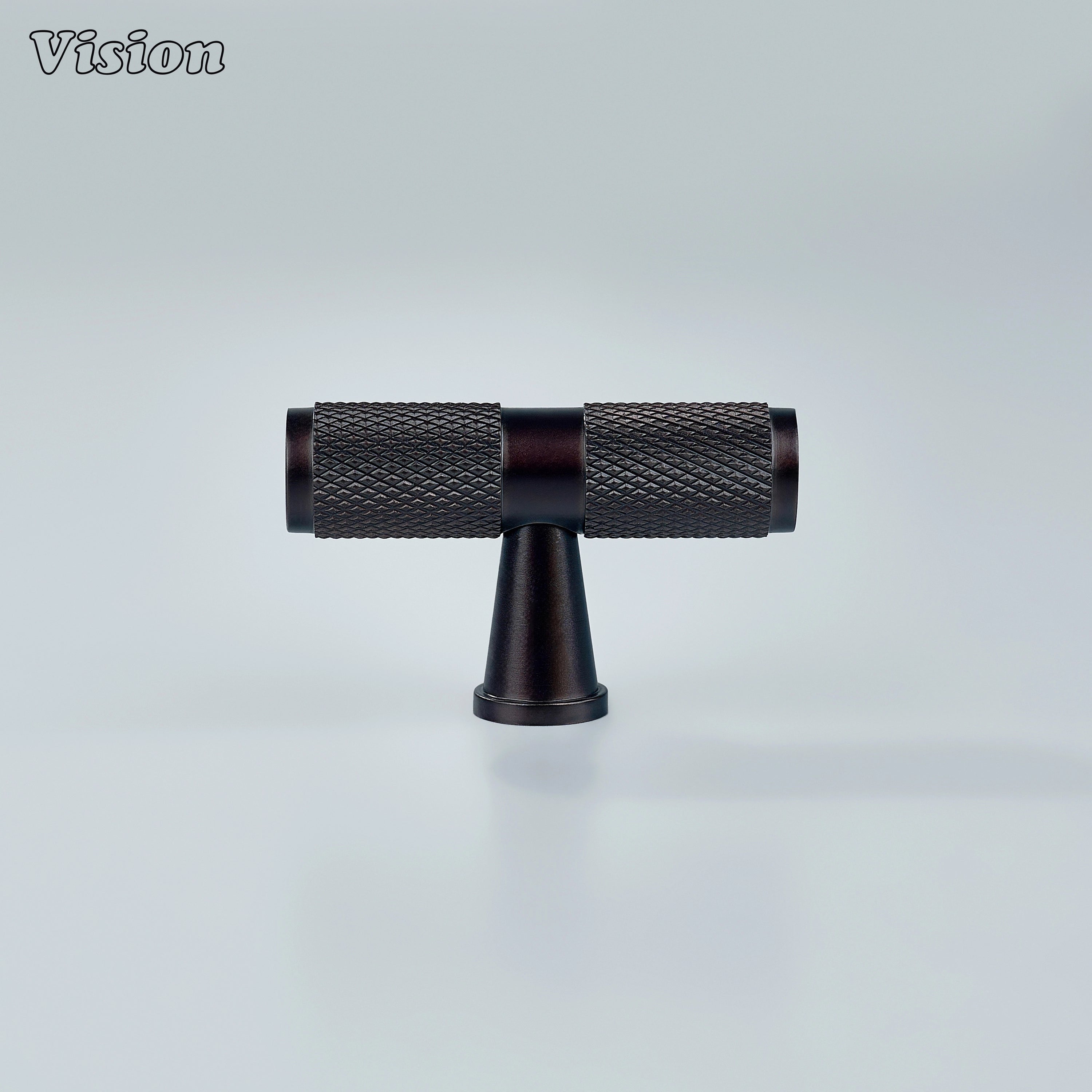 Textured Oil Rubbed Bronze cabinet knob