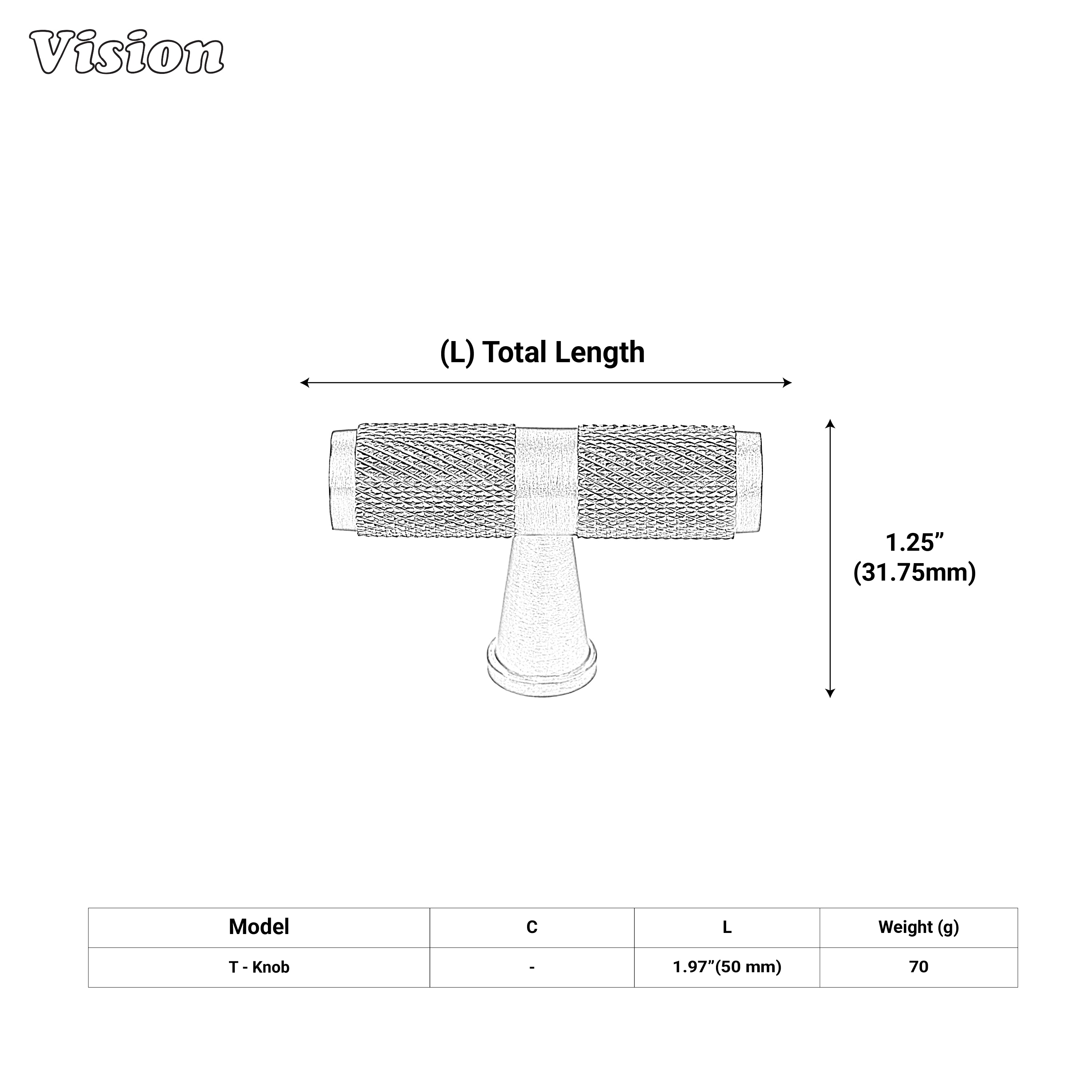 Textured Oil Rubbed Bronze cabinet knob