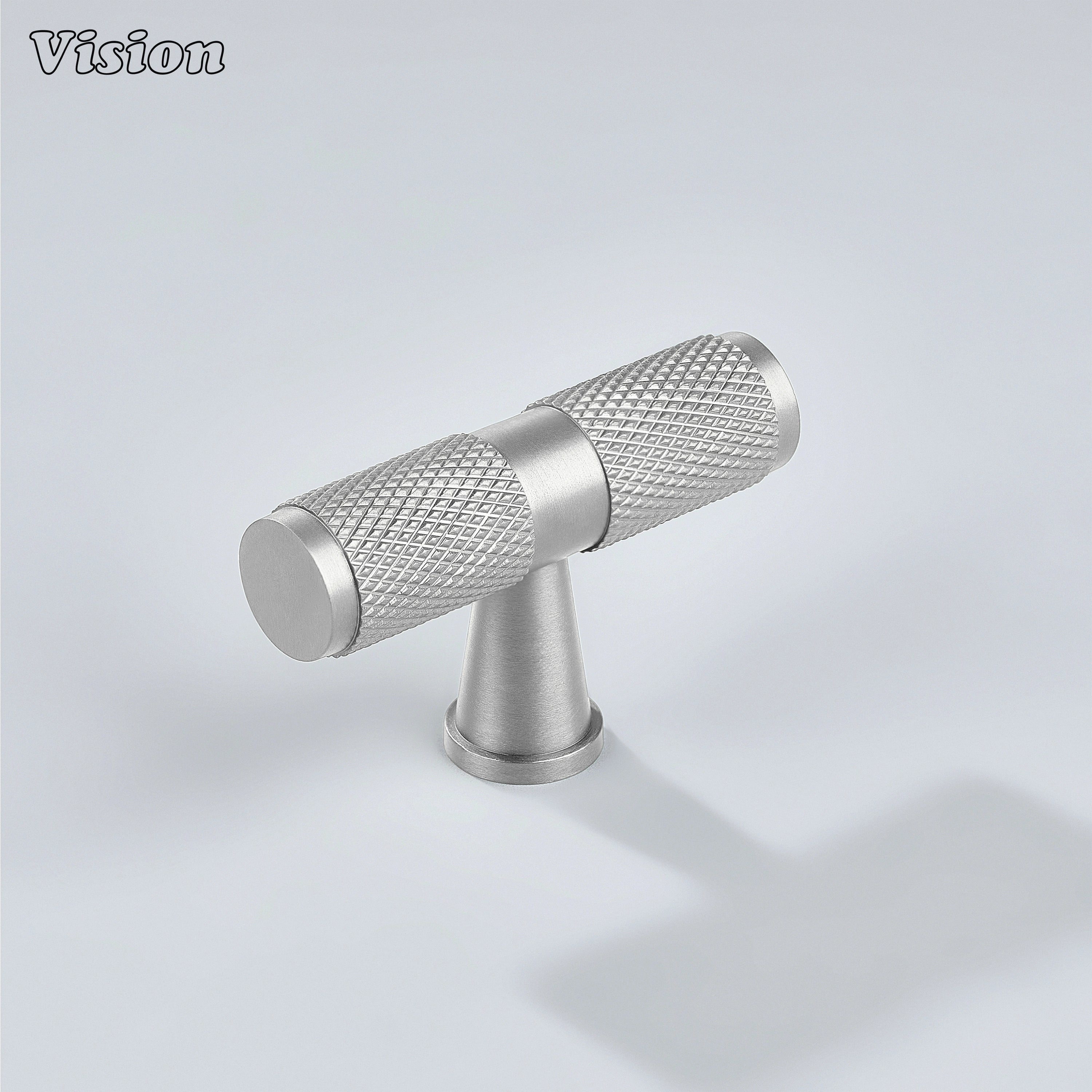 Meridian Knurled T-Knob in Silver