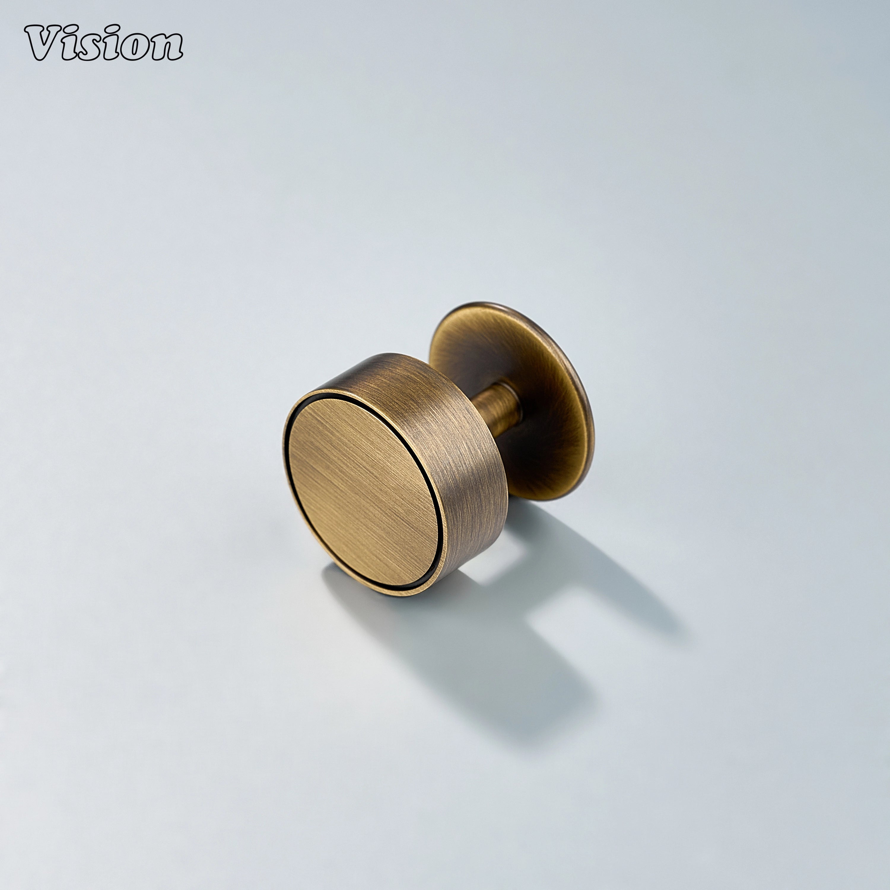 Antique Bronze solid brass cabinet knob with plain round ball for kitchen drawers
