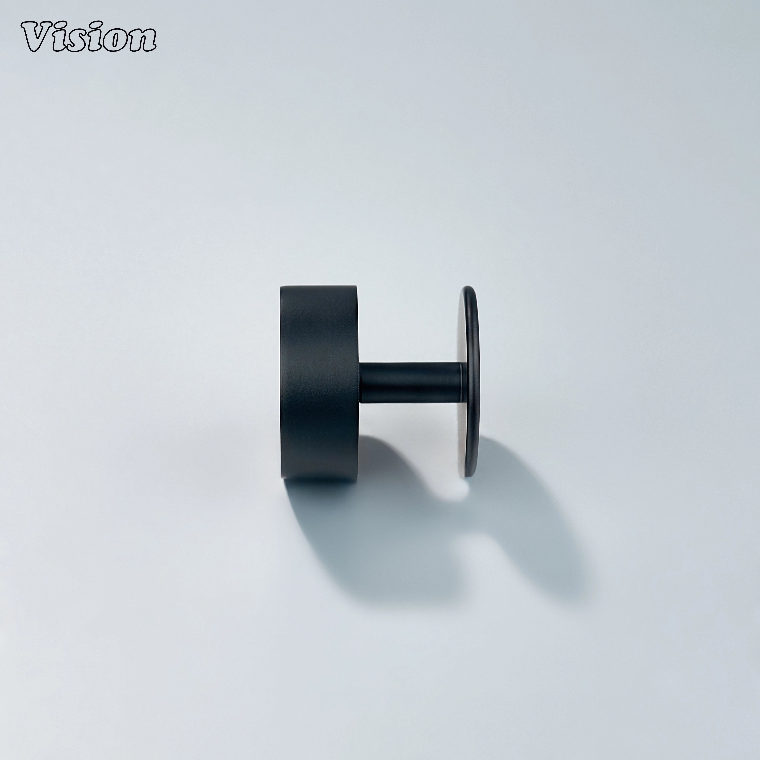 Black brass round cabinet knob for wardrobe furniture