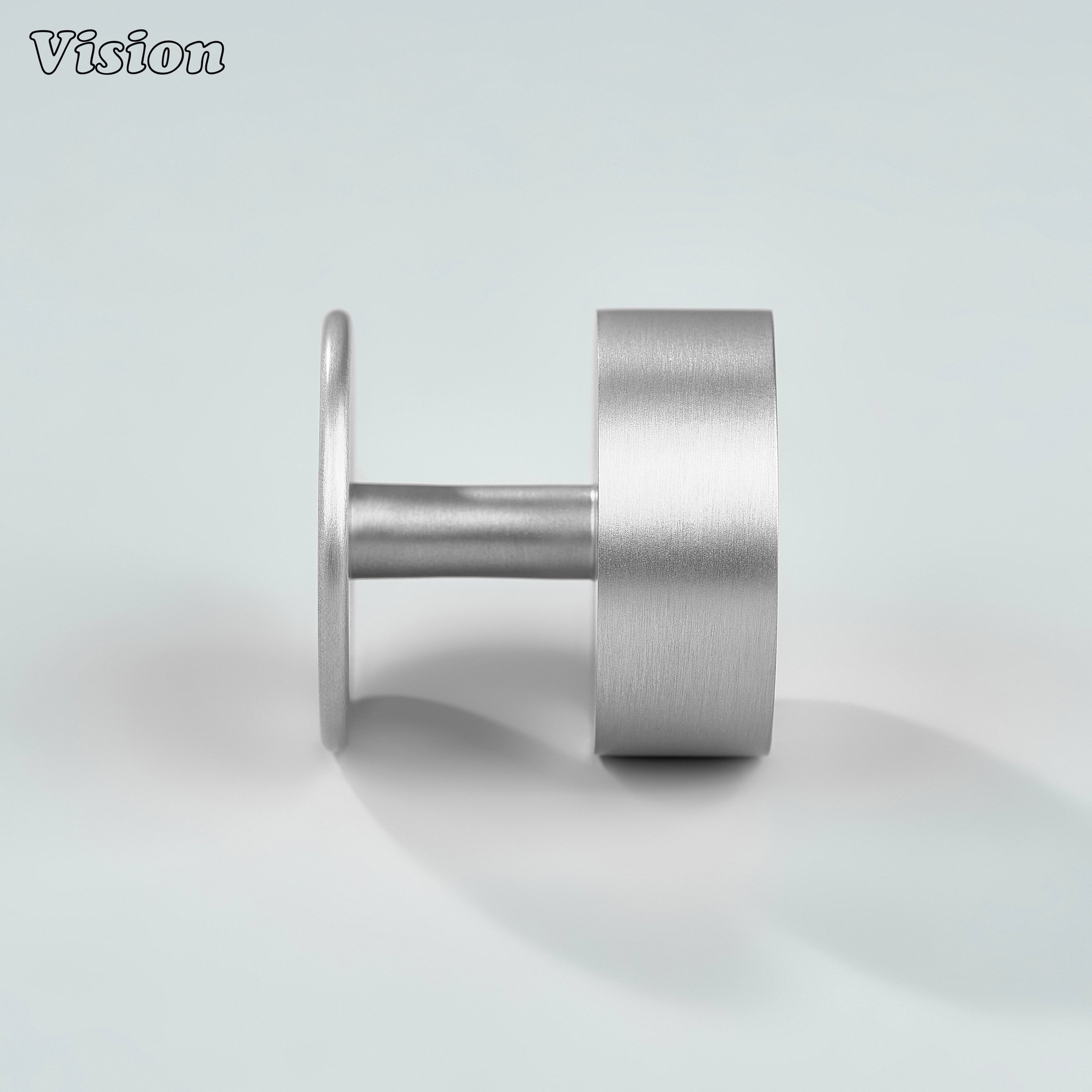 Silver plain profile cabinet knob for kitchen cabinets