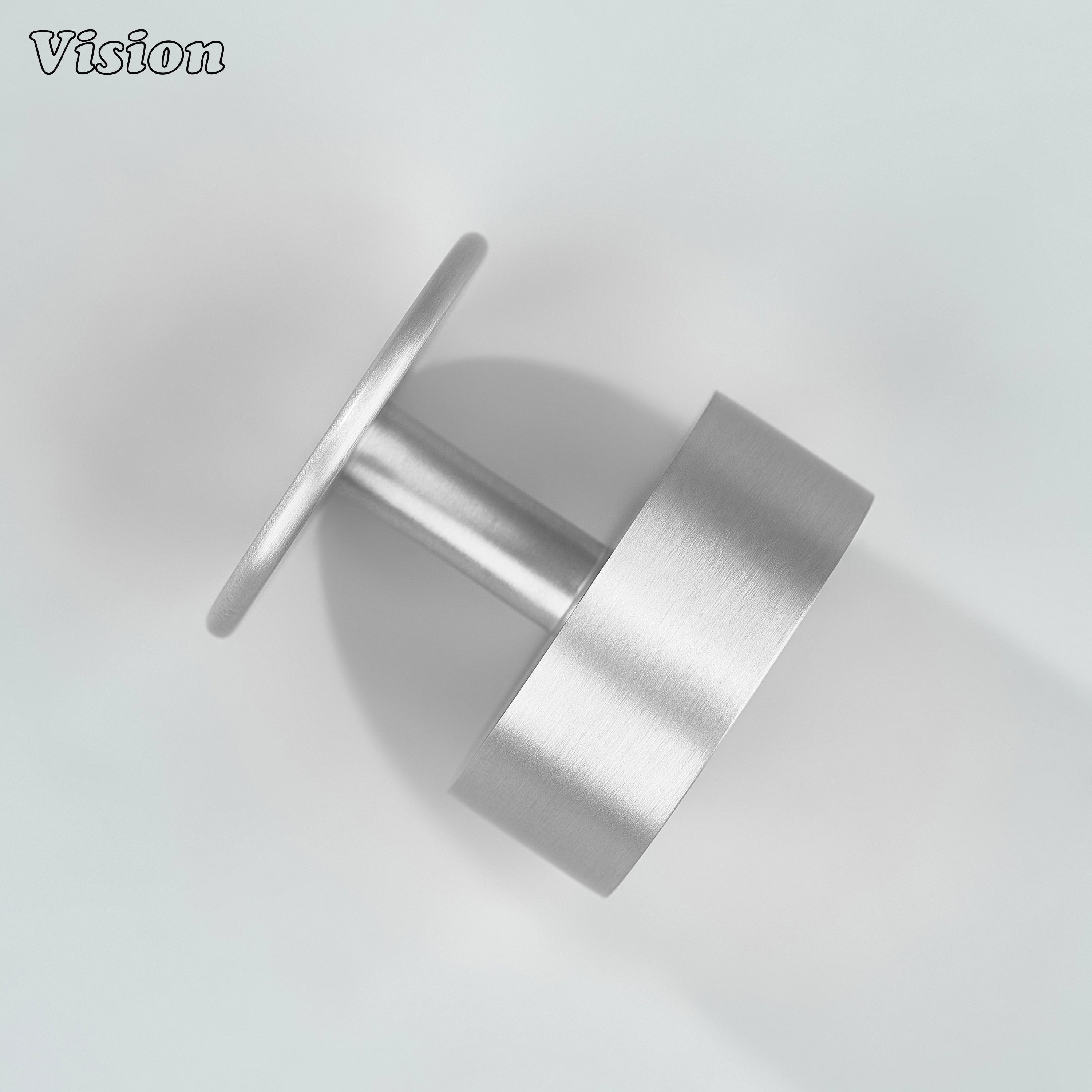 Round Silver cabinet knob for modern storage furniture