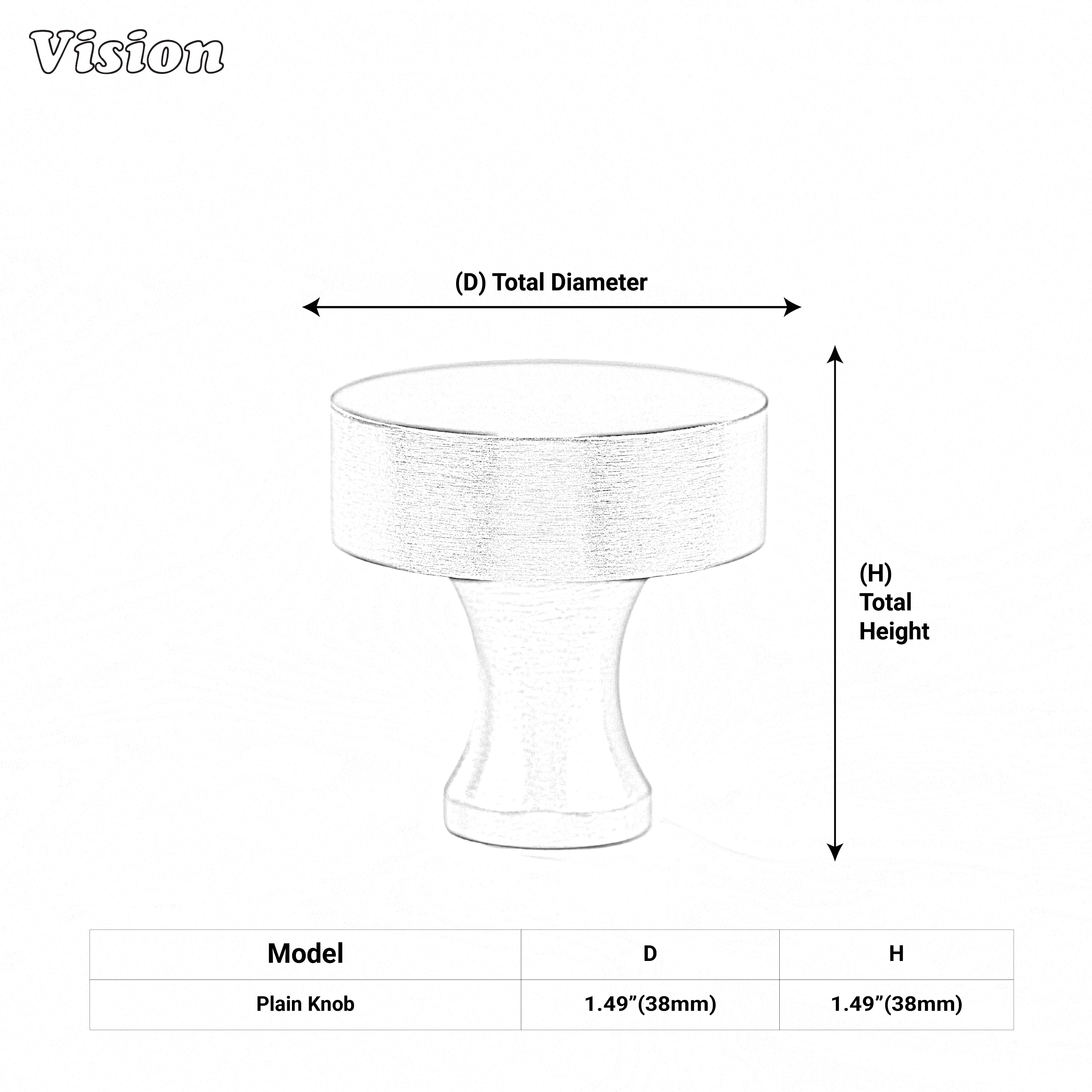 Silver plain brass cabinet knob round top for interior furniture