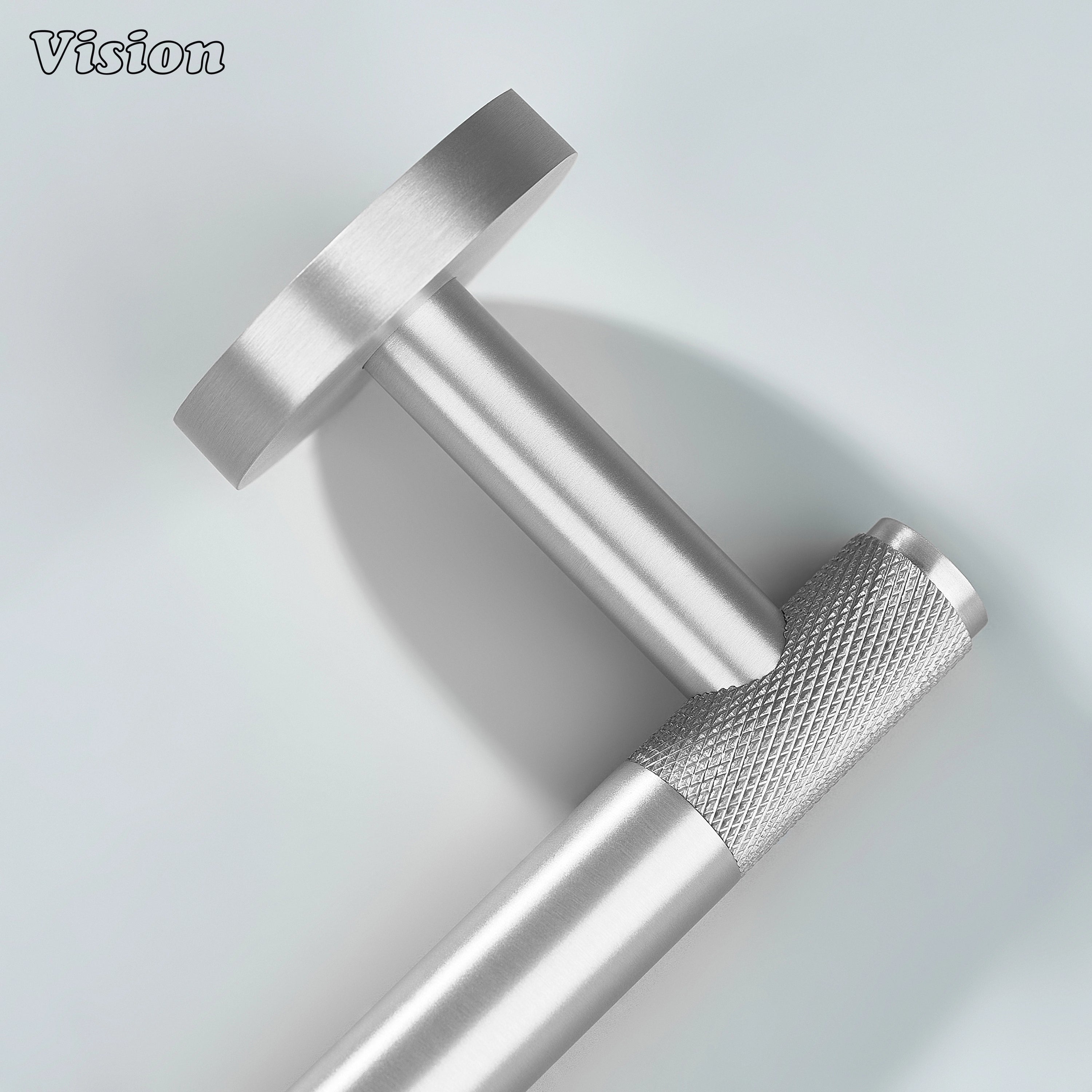 Silver brass toilet paper holder with cylindrical bar for toilets