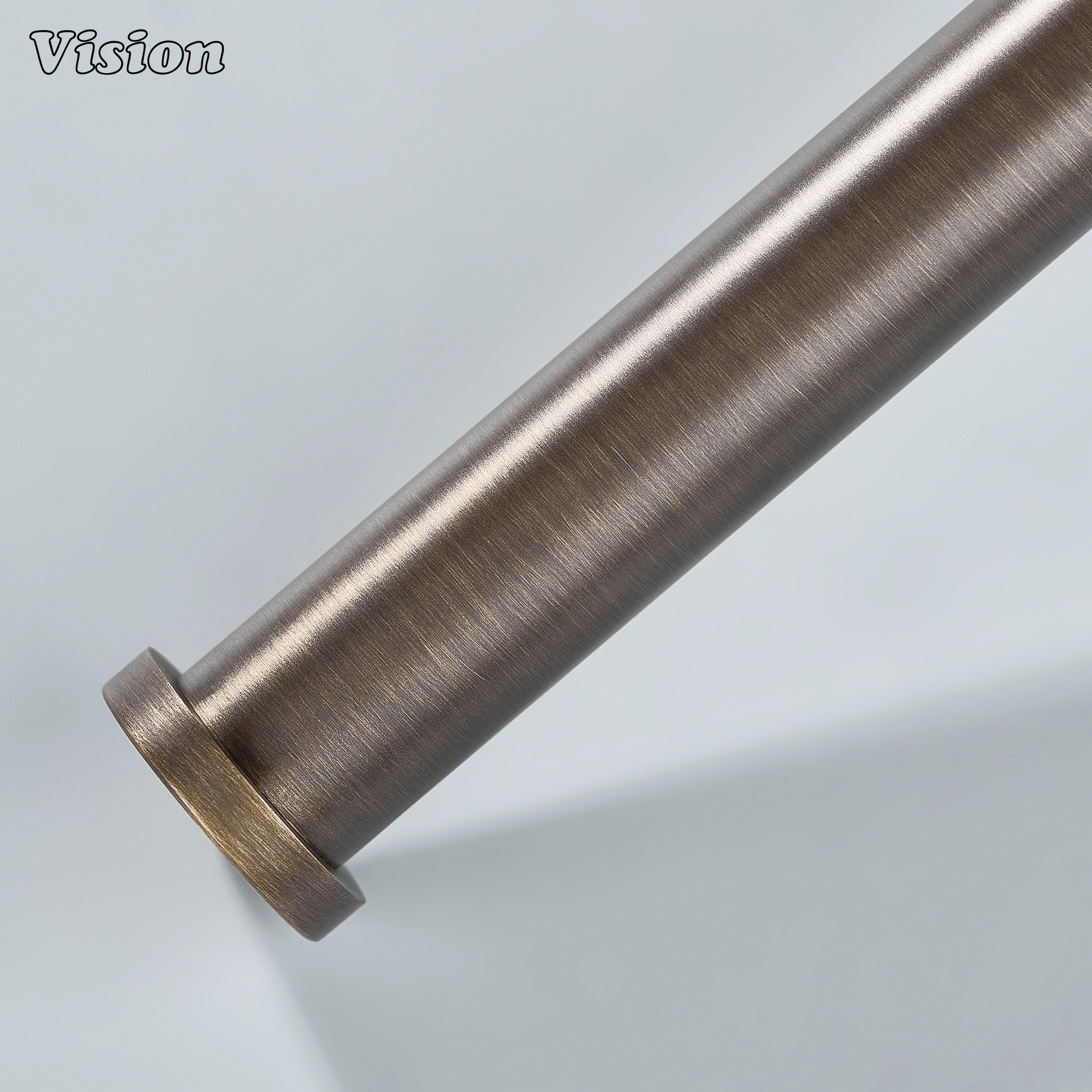 Antique Bronze knurled brass towel holder suitable for bathroom towel applications