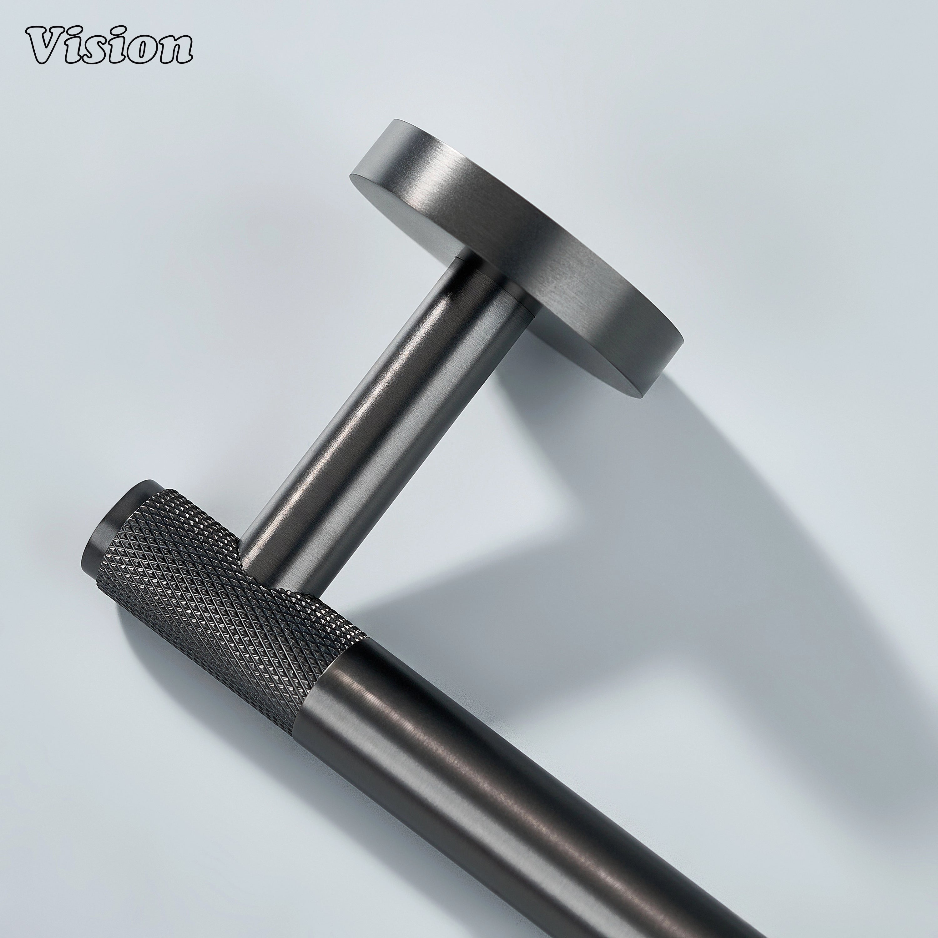 Gunmetal finish solid brass towel holder for bathroom towel hanging