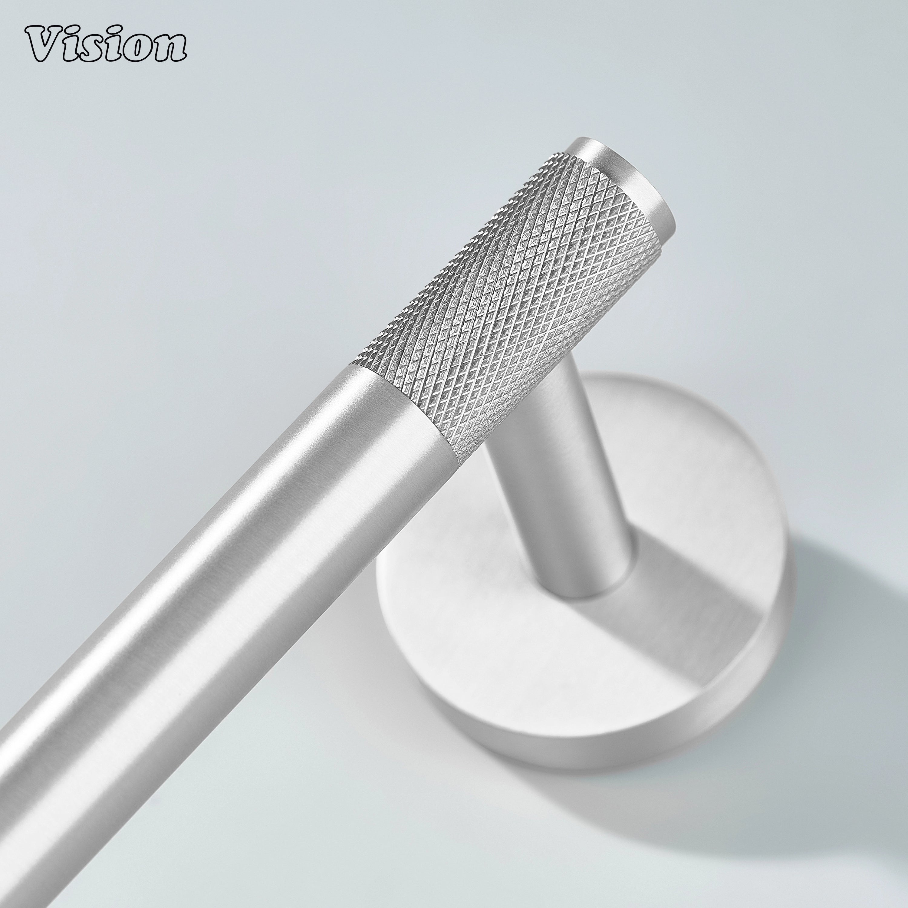 Wall mounted silver brass towel holder for bathroom towel storage