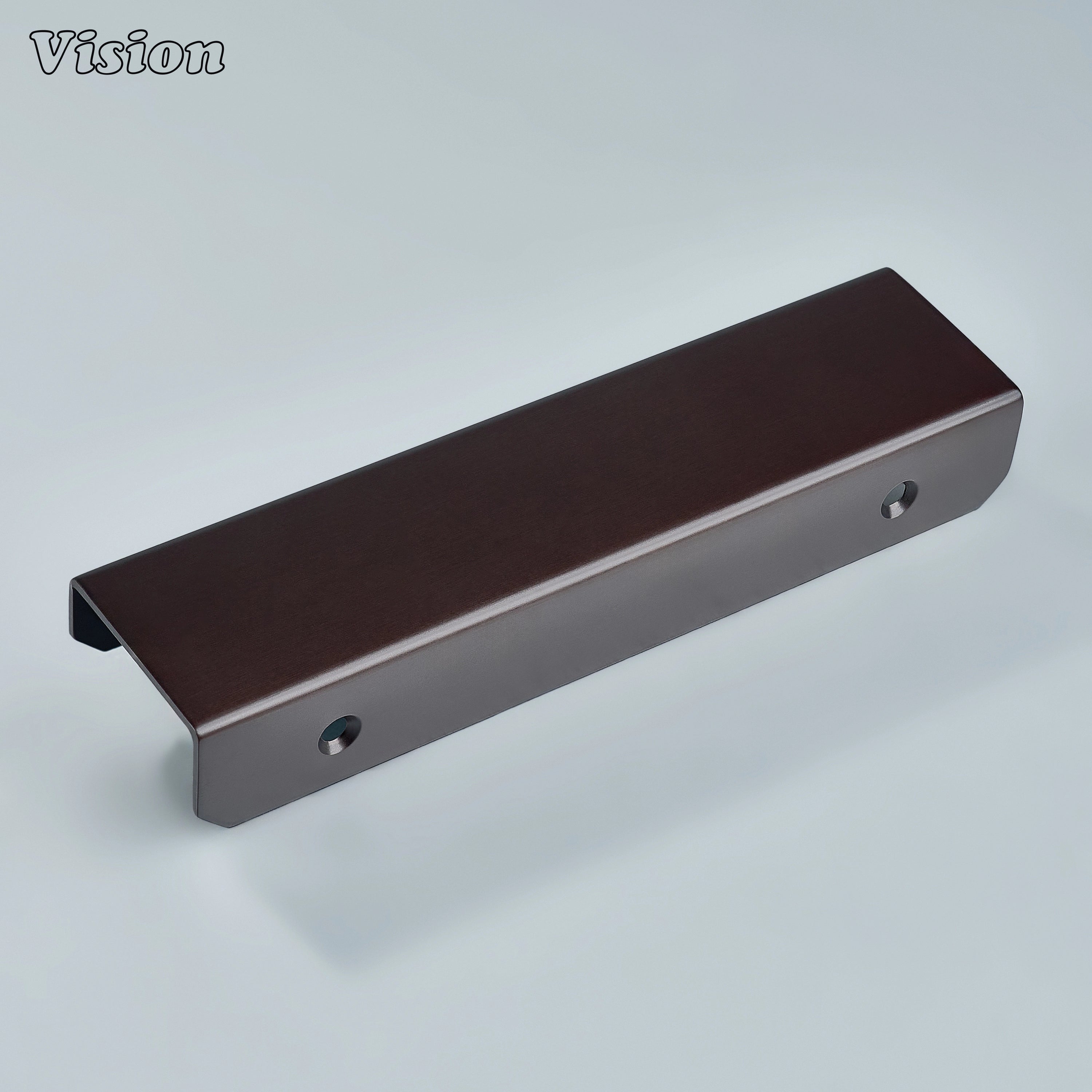 Oil Rubbed Bronze cabinet handle solid lip pull bar for storage cabinets