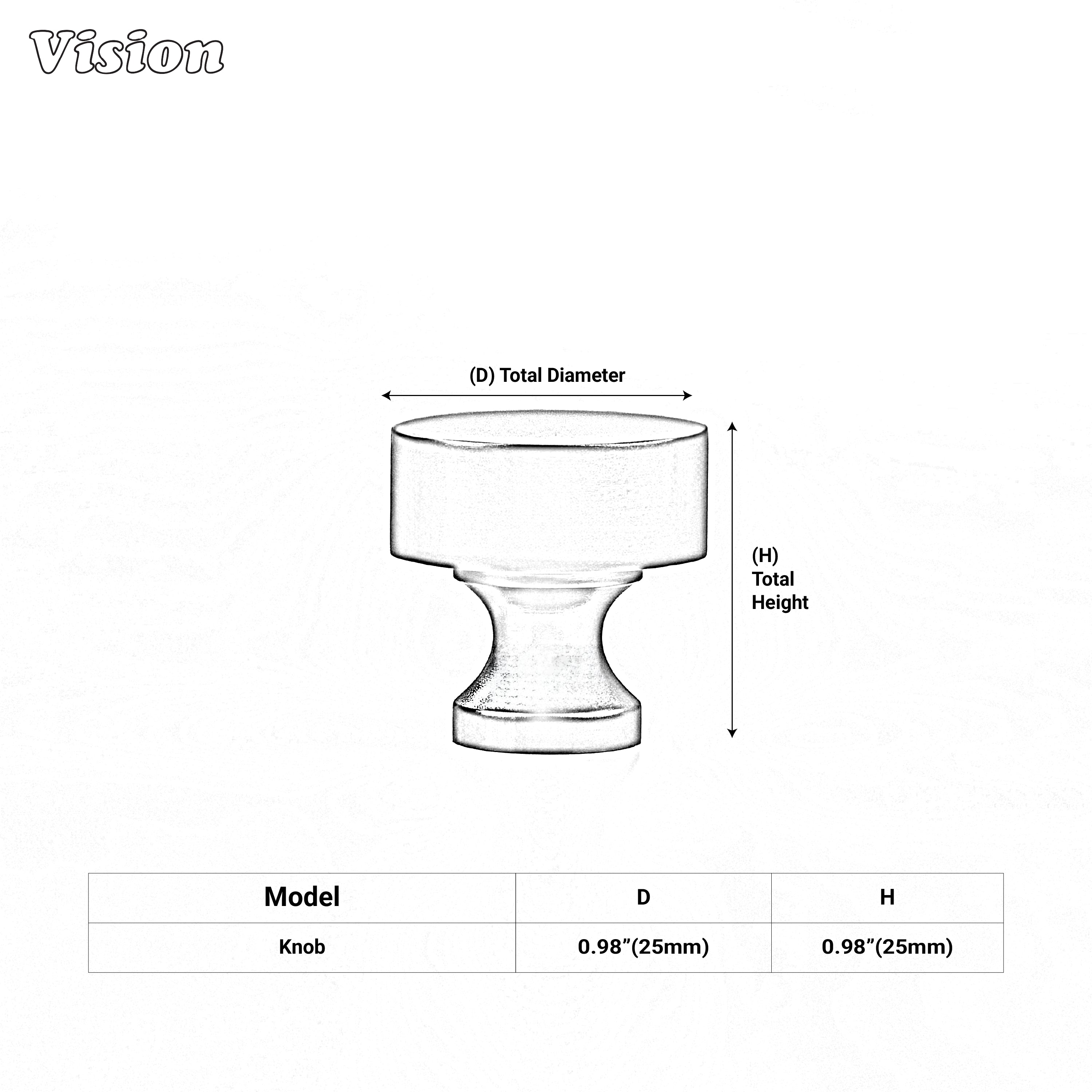 Gold round cabinet knob with clean design for interior cabinet hardware