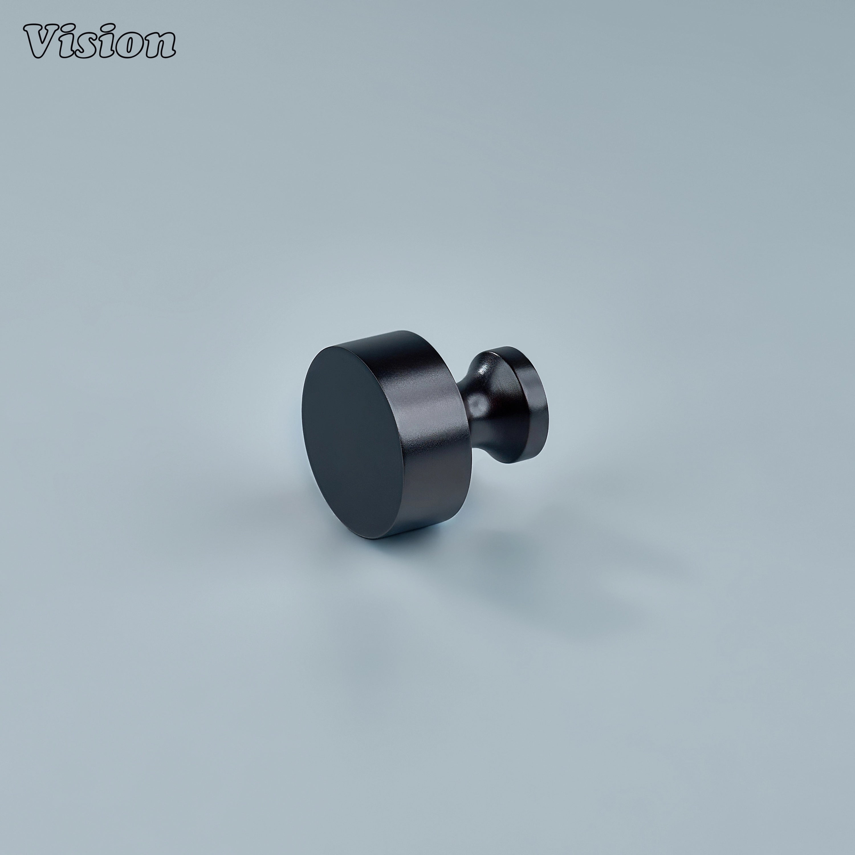 Oil Rubbed Bronze cabinet knob with plain round design for kitchen cabinetry