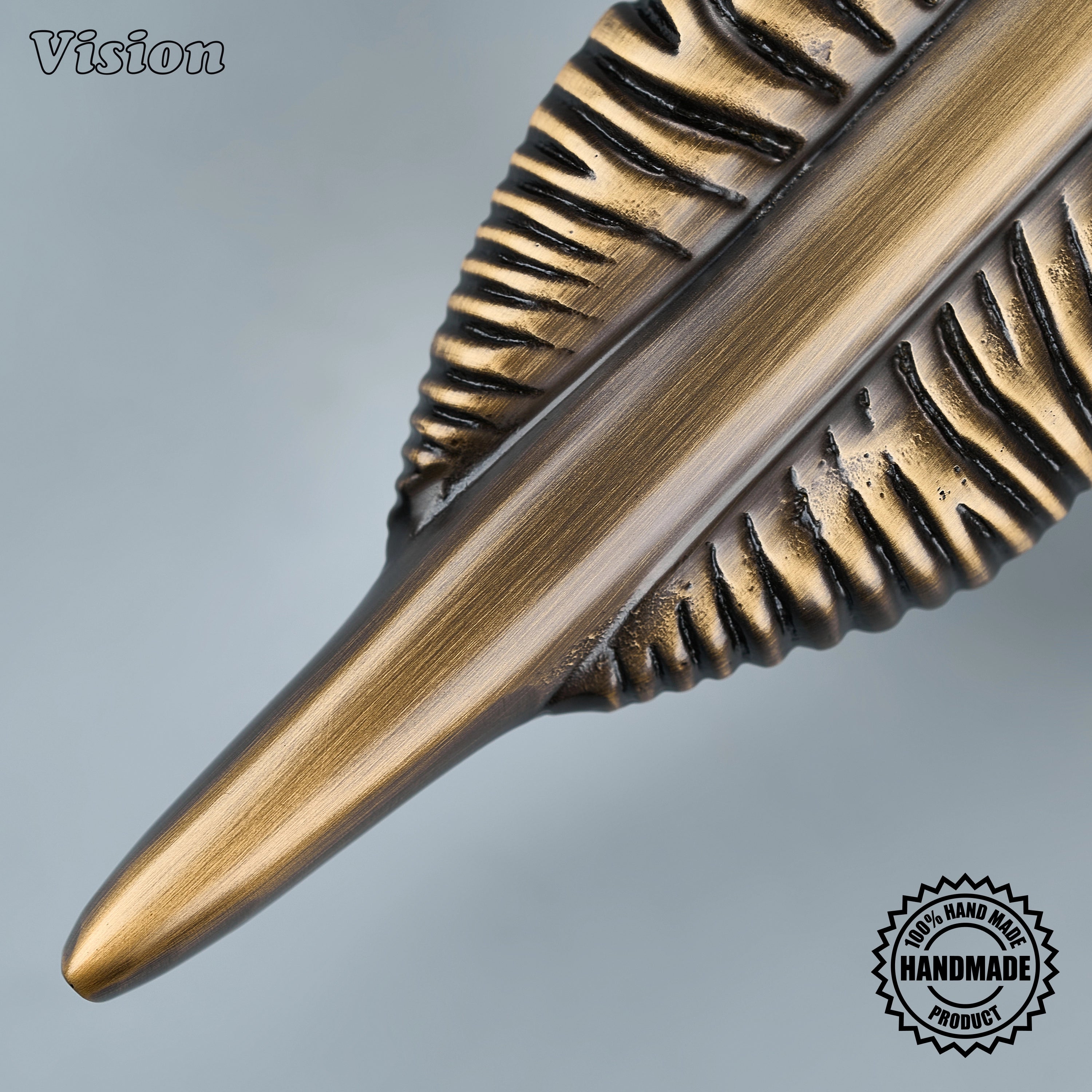 Premium Antique Bronze appliance pull with handcrafted brass construction for integrated appliances.