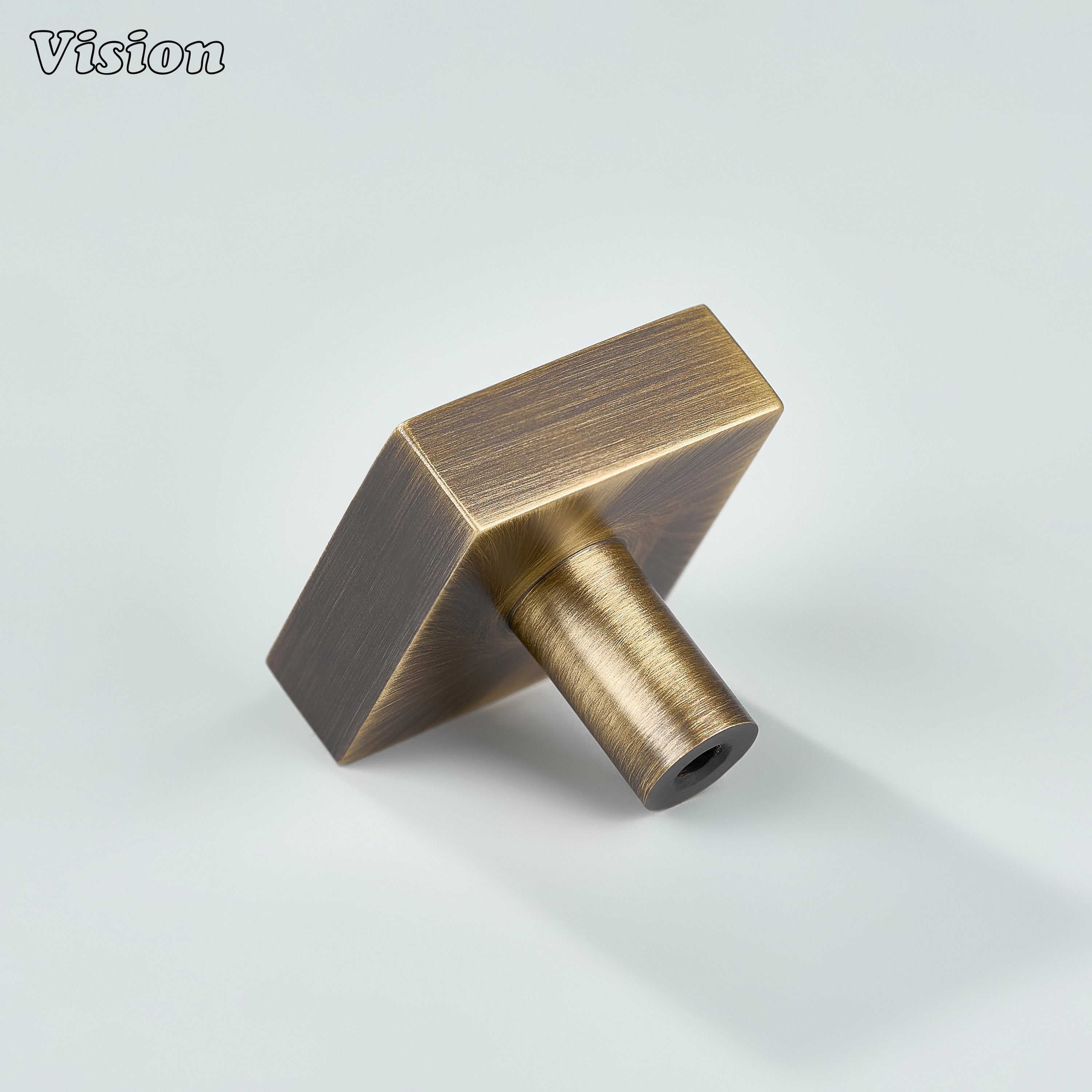 Antique Bronze plain square cabinet knob for drawer fronts and furniture units