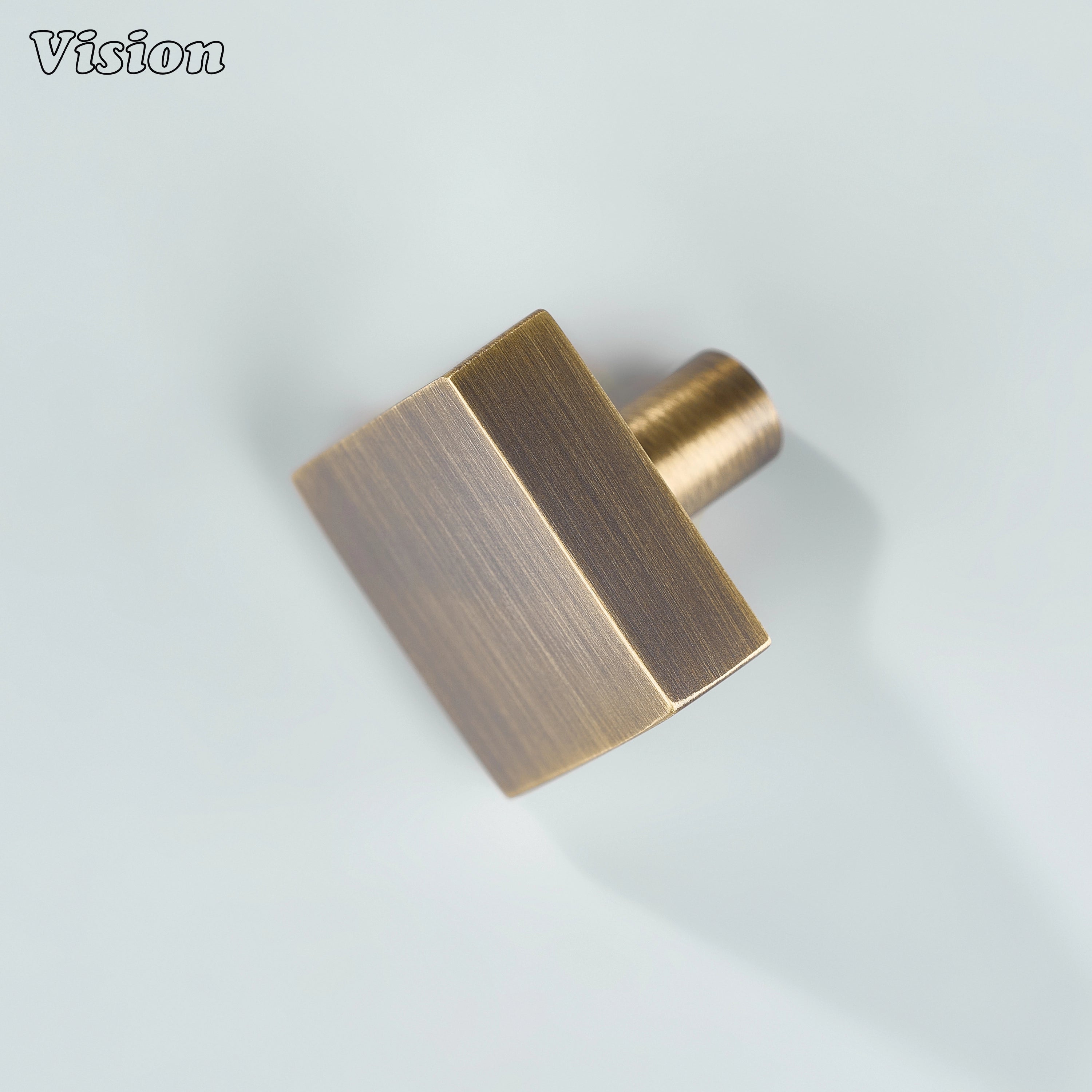 Antique Bronze minimalist square cabinet knob for traditional wardrobes