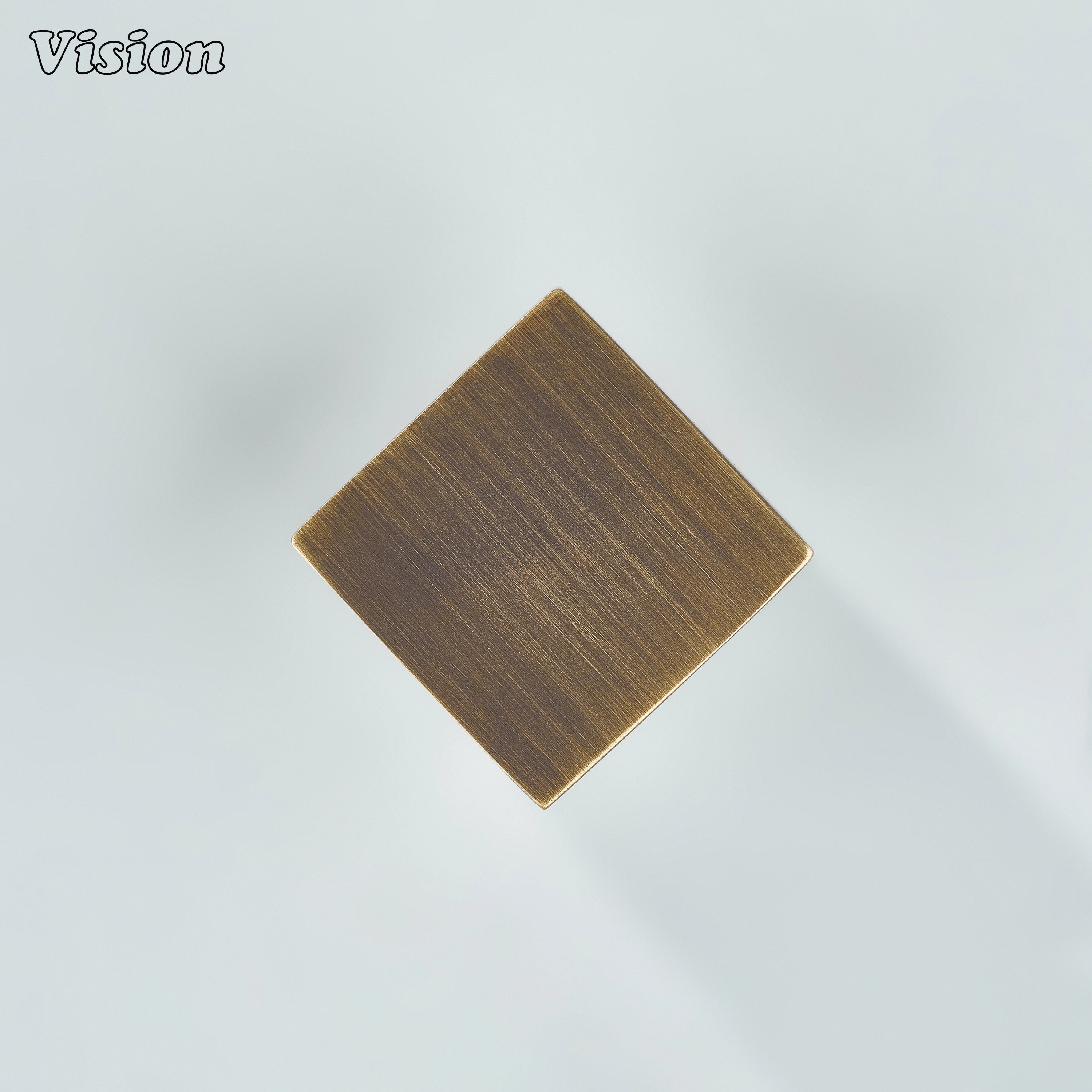 Antique Bronze flat top square cabinet knob for wooden drawer furniture